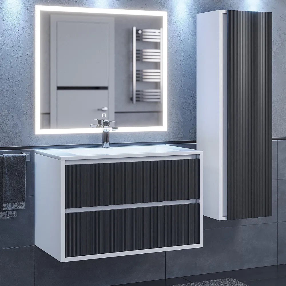 Изображение товара Тумба под раковину Uperwood Next 3930205155 подвесная 79.50см цвет белый