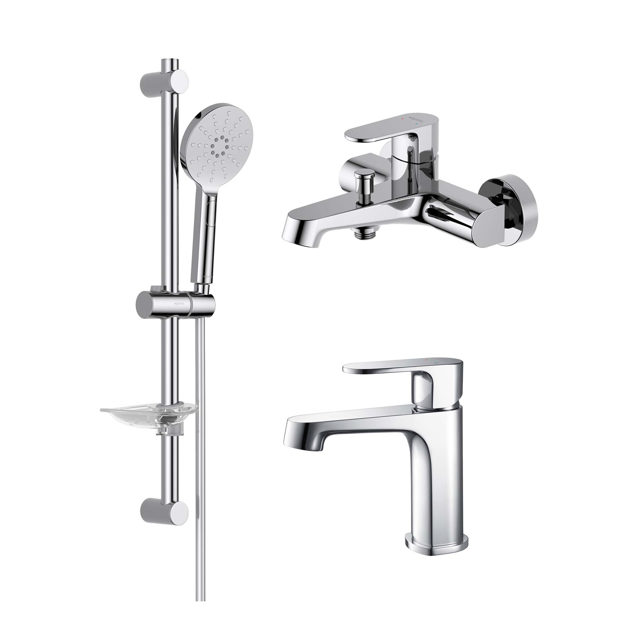 Изображение товара Душевой комплект Aquatek Оберон AQ1230CR Set 3 в 1