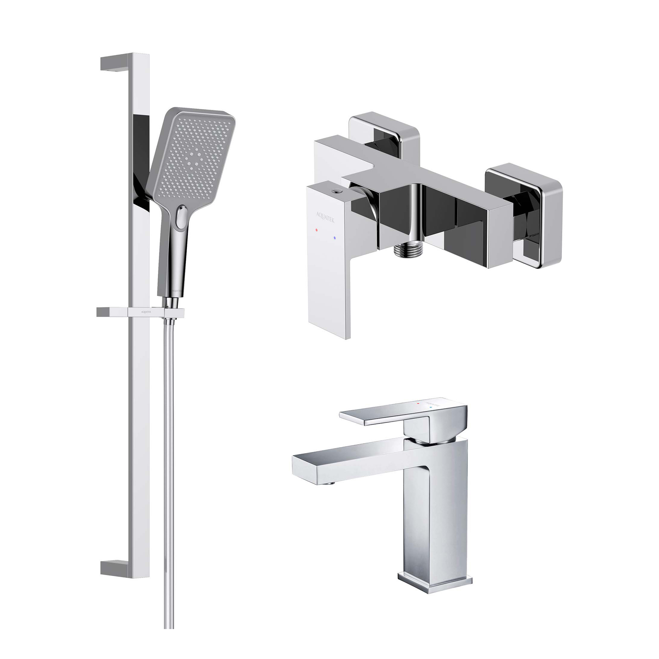 Изображение товара Душевая система AQUATEK Libra AQ1631CR Set 3 в 1