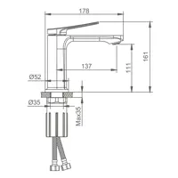 Изображение товара Смеситель SPLENKA S40.10 однорычажный хромированный
