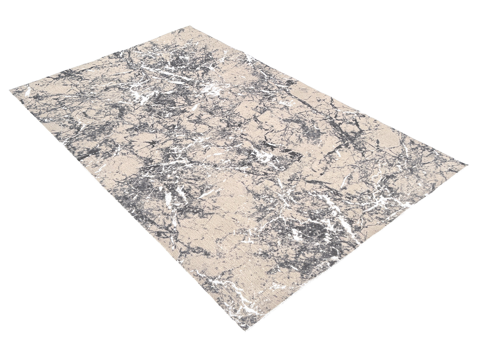 Изображение товара Коврик вырезной icarpet PRINT антискользящий 135 "Мрамор" 120x200 серо-бежевый S