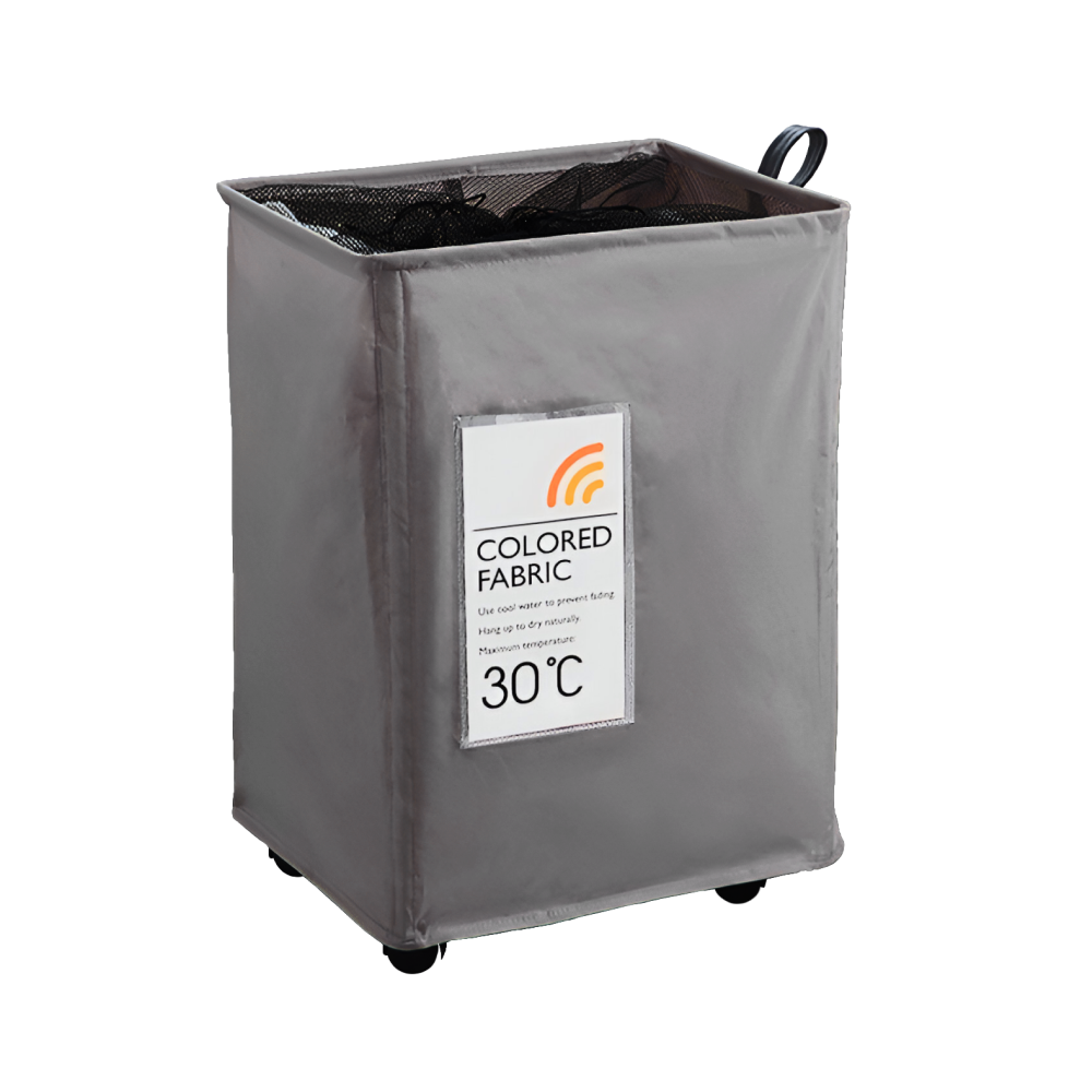 Изображение товара Корзина для белья Homium 371MH-41-56 светло-серого цвета вместительная и удобная