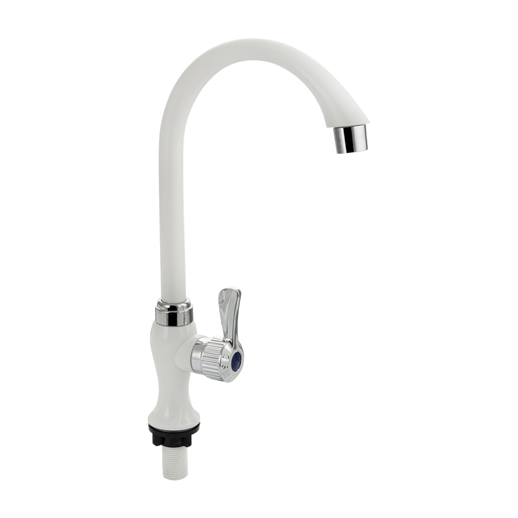 Изображение товара Кран на одну воду Brimix 6624 с аэрратором для экономии воды белый