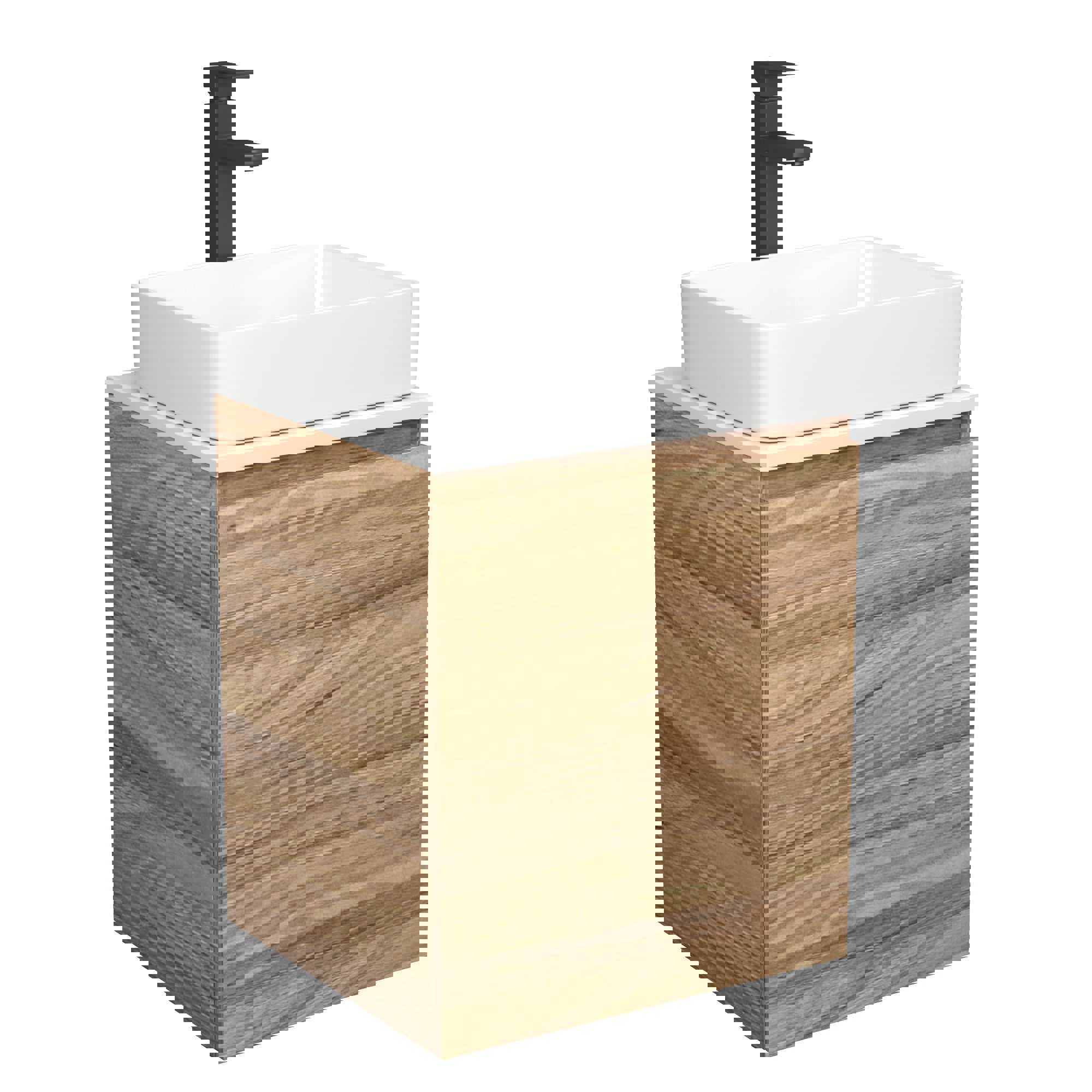 Изображение товара Набор мебели для ванной BAU Dream Blackwood 50 с раковиной и смесителем Изображение товара Набор мебели для ванной BAU Dream Blackwood 50 с раковиной и смесителем