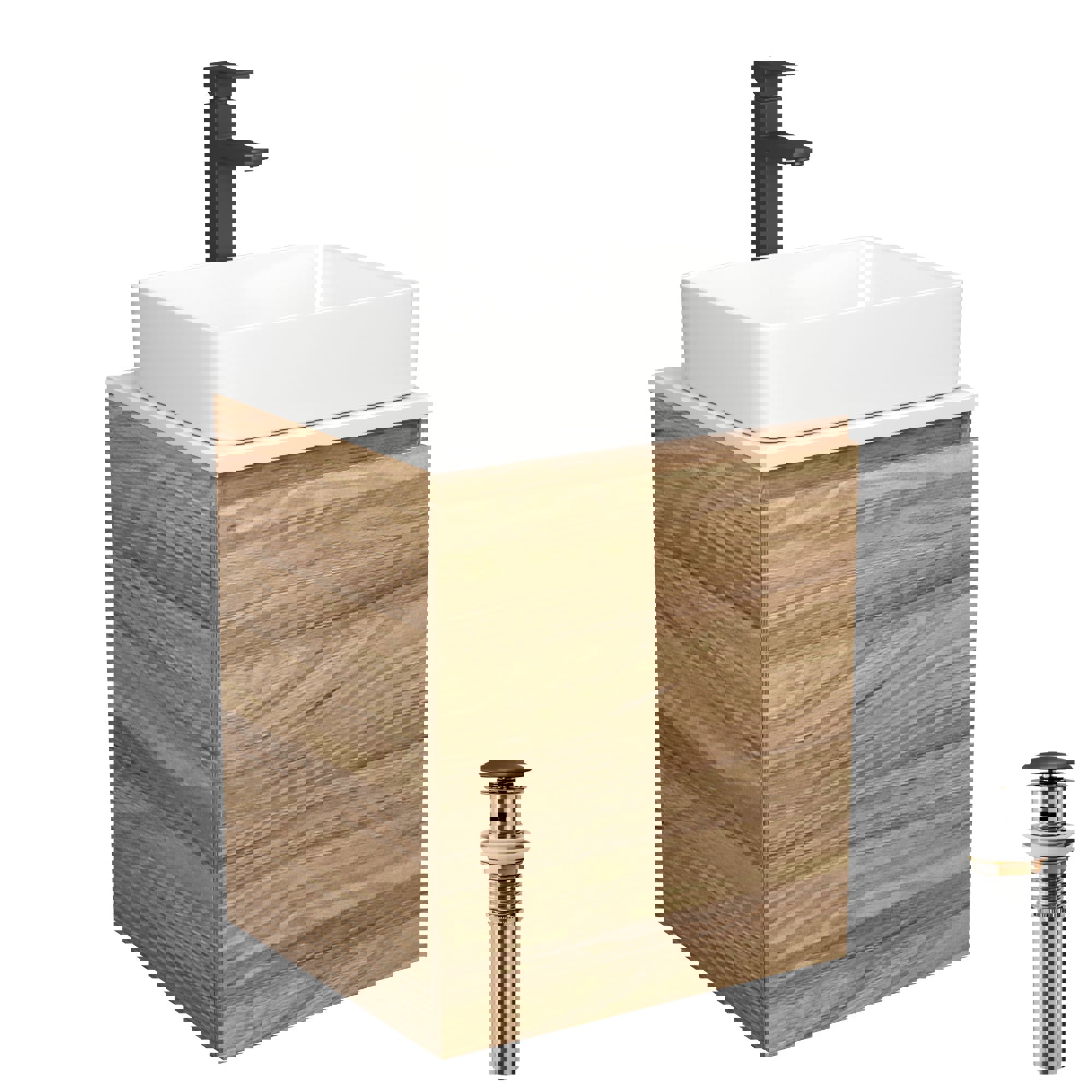 Изображение товара Комплект мебели для ванной Bau Dream Blackwood 50 с раковиной и смесителем Изображение товара Комплект мебели для ванной Bau Dream Blackwood 50 с раковиной и смесителем