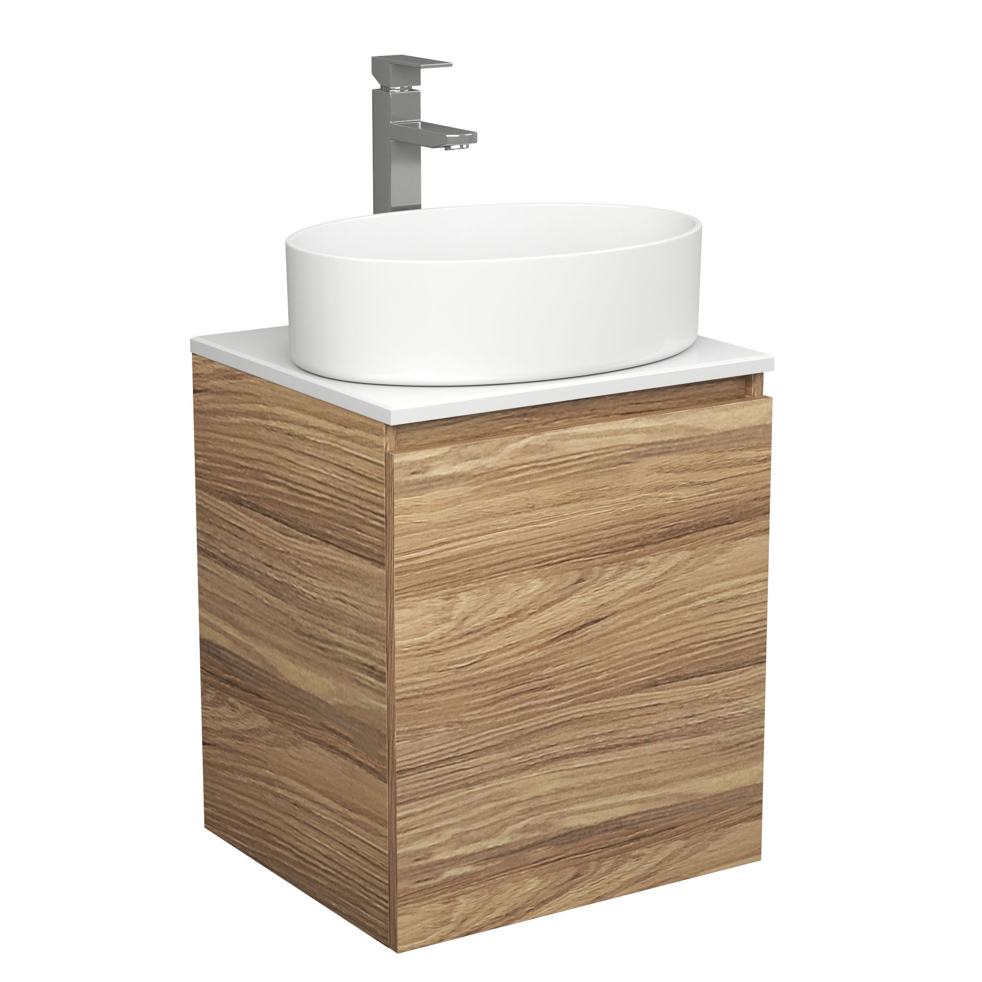 Изображение товара Тумба Bauedge Dream Blackwood 50 с дверцей SD3042, раковина Nimb 50x36, смеситель для раковины высокий Hotel Still, нержавеющая сталь Изображение товара Тумба Bauedge Dream Blackwood 50 с дверцей SD3042, раковина Nimb 50x36, смеситель для раковины высокий Hotel Still, нержавеющая сталь
