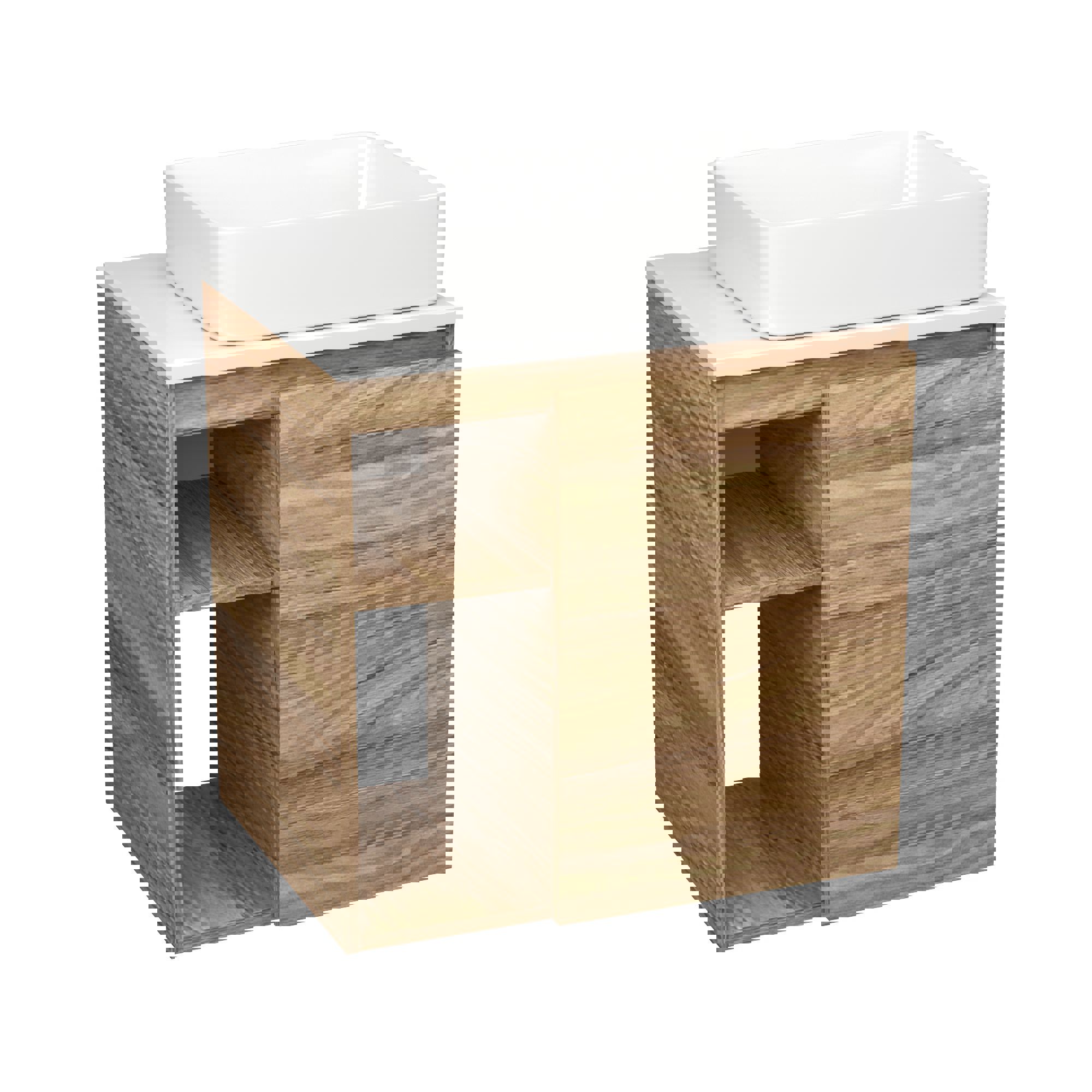 Изображение товара Тумба под раковину Bau Dream Blackwood 60 с накладной раковиной BAU Hotel 48х37, Россия