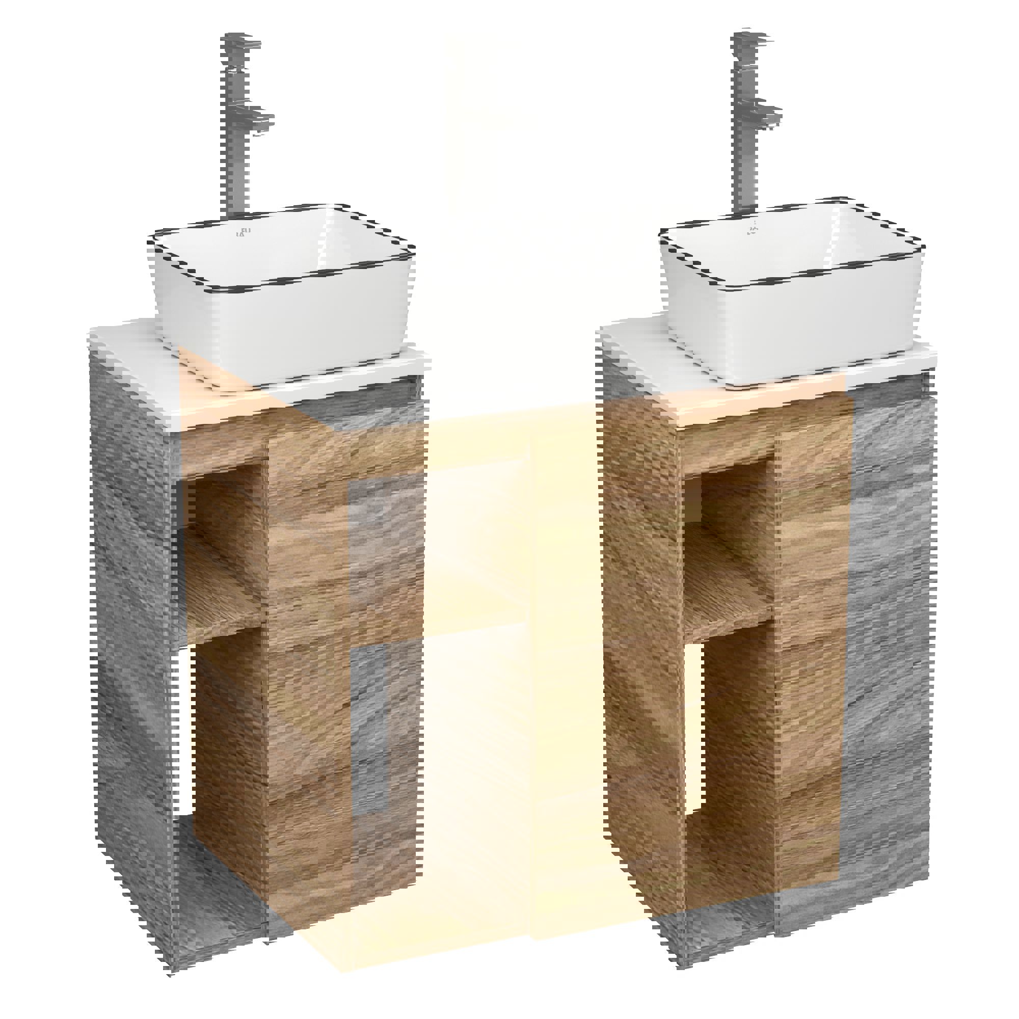 Изображение товара Тумба Bau Dream Blackwood 60 с раковиной и смесителем