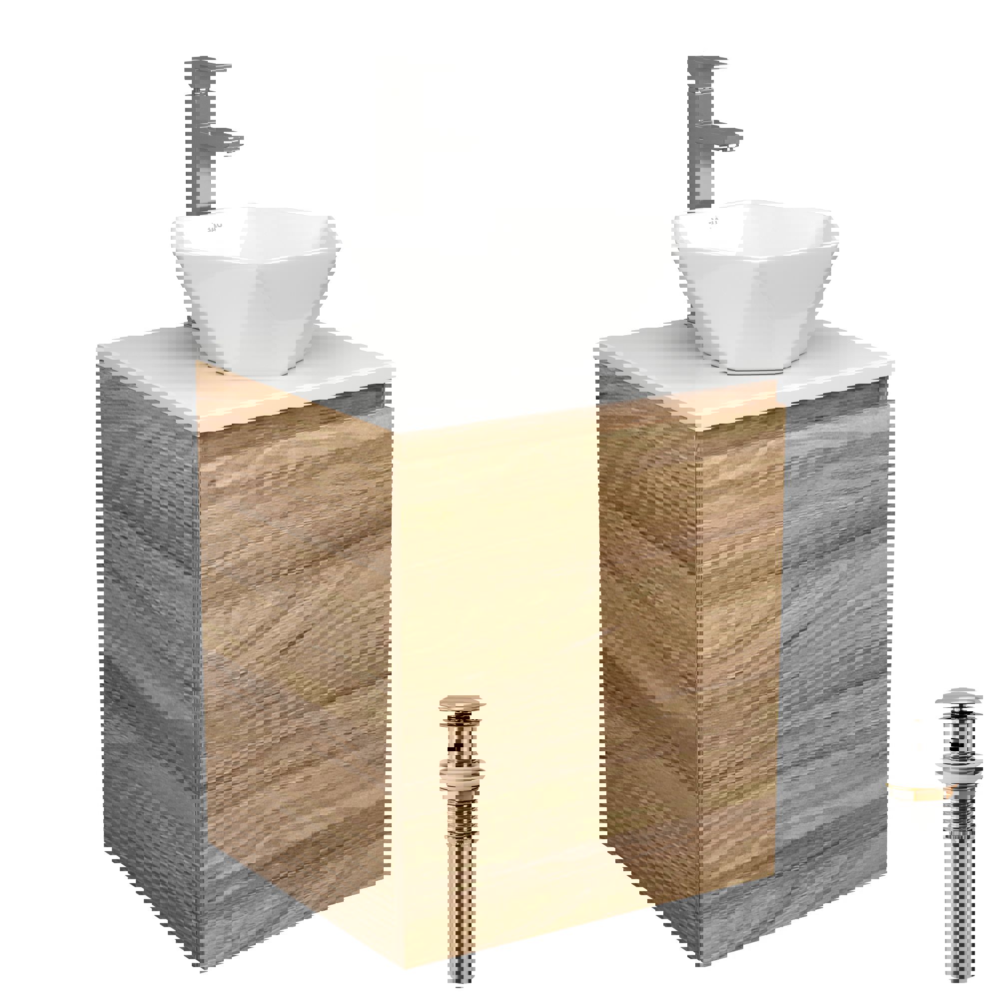 Изображение товара Комплект для ванной BAU Dream Blackwood 50 с раковиной и смесителем Изображение товара Комплект для ванной BAU Dream Blackwood 50 с раковиной и смесителем