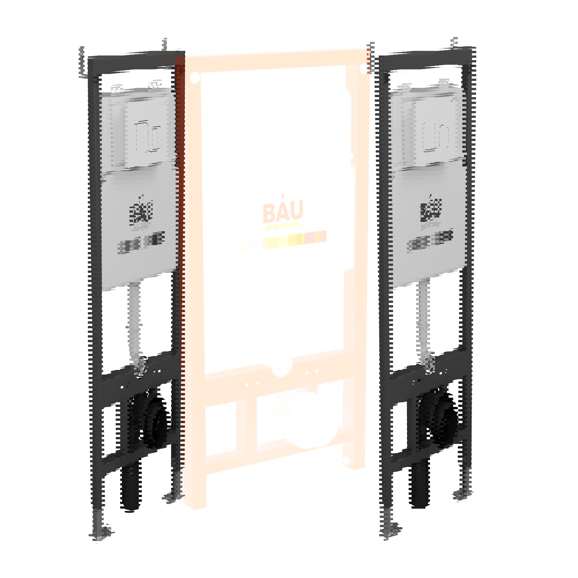 Изображение товара Инсталляция для унитаза BAU PRO Q111300-Q00014 с двумя режимами смыва белая
