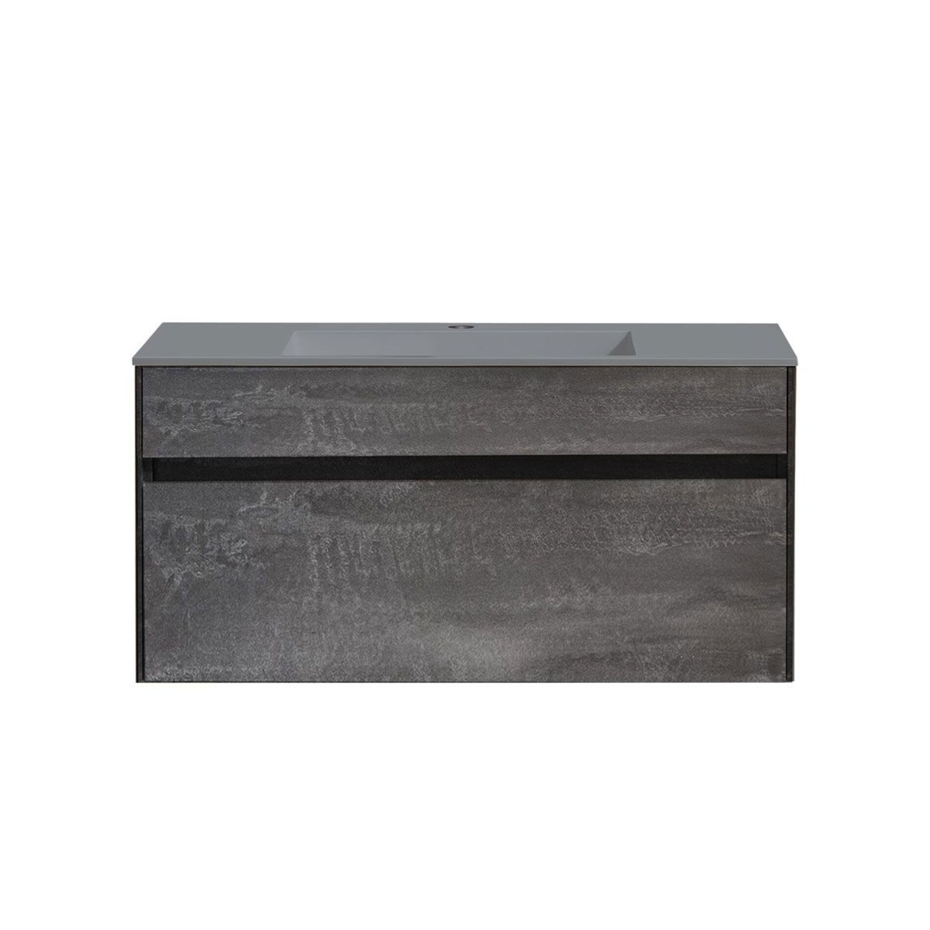 Изображение товара Тумба с раковиной из искусственного камня Vincea Чайра G.Stone Grey 100см цвет серый