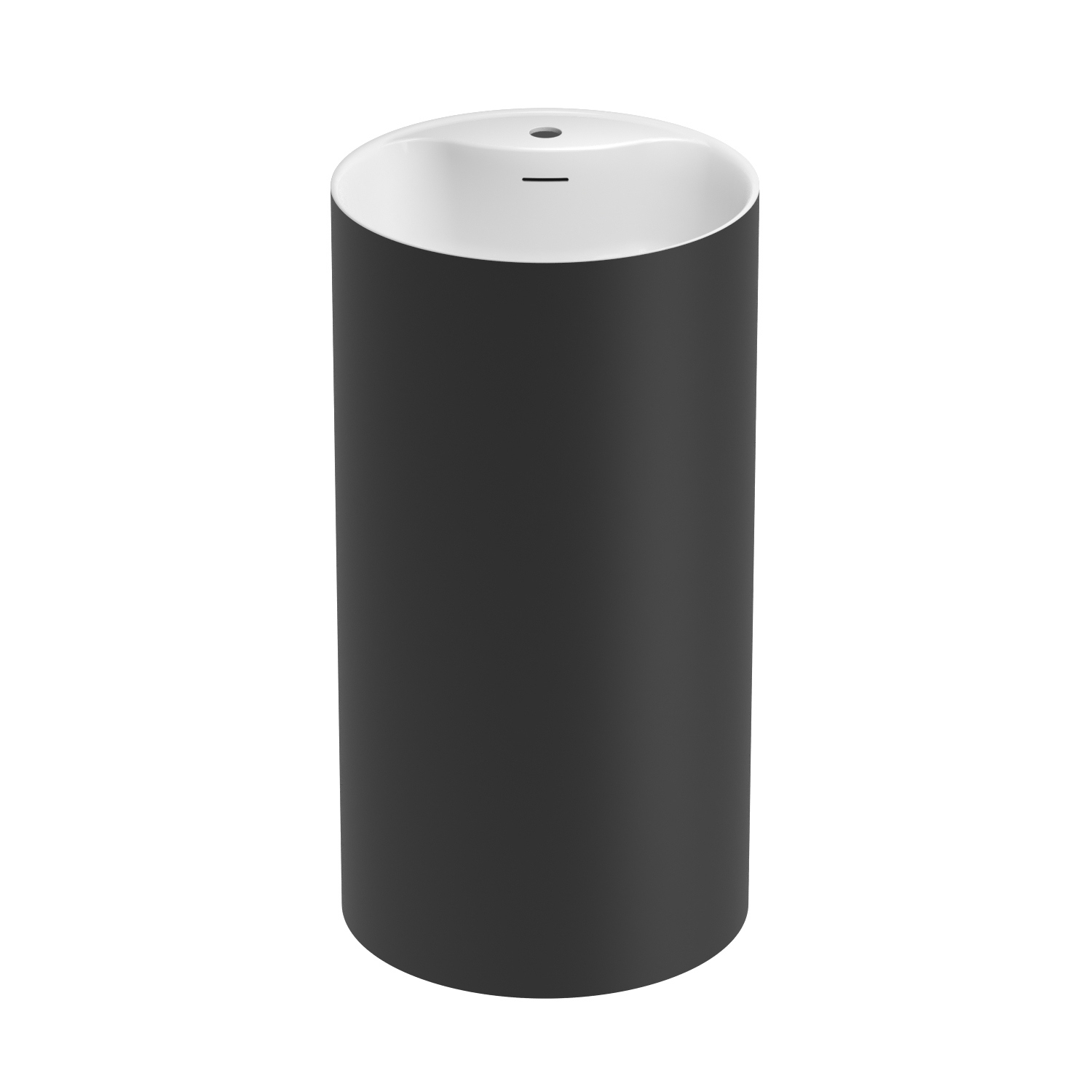 Изображение товара Напольная акриловая раковина Wellsee Chalice Perfection 45x45x85 см белый глянец