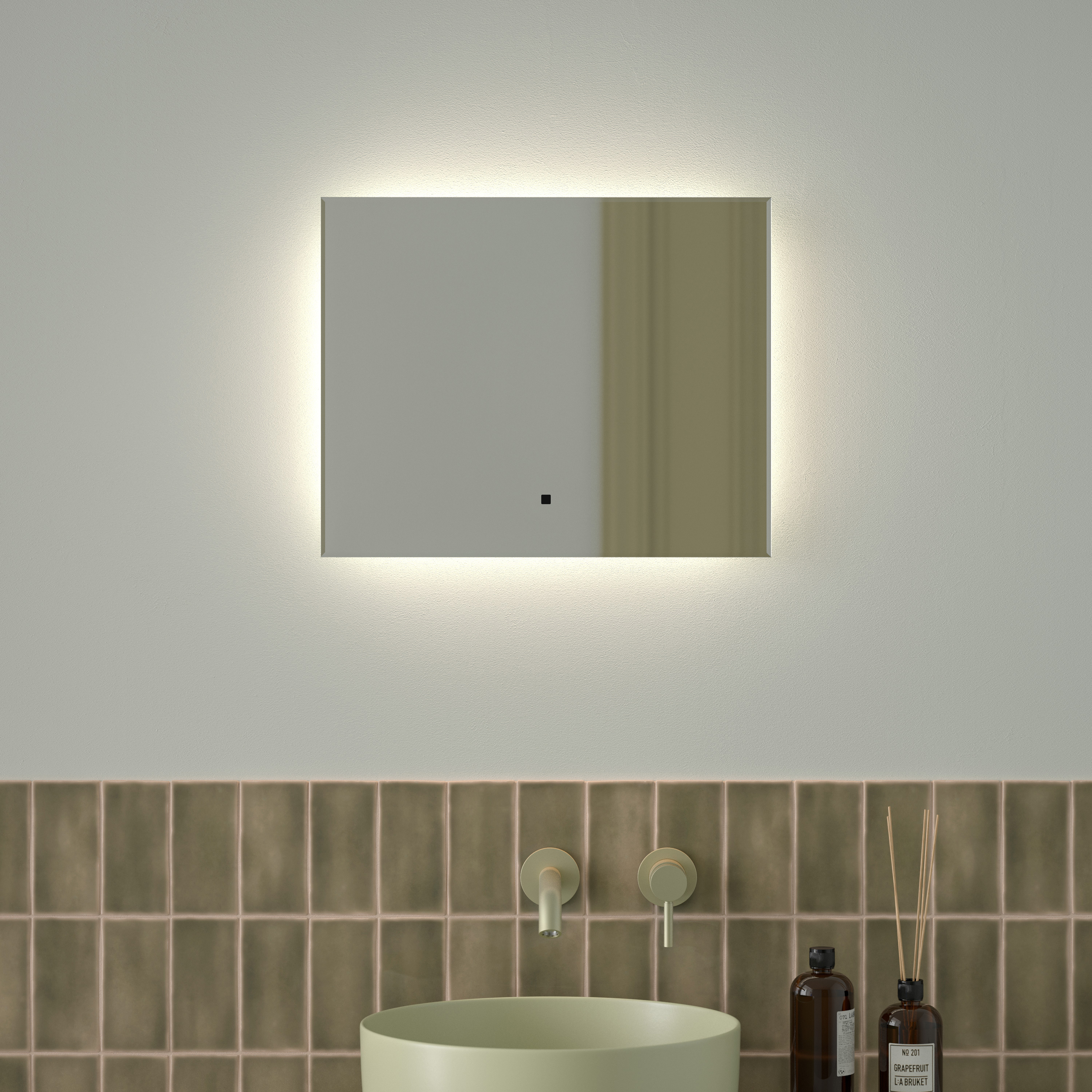 Изображение товара Зеркало для ванной Defesto Glow DF 2501RH с подсветкой 50x40см