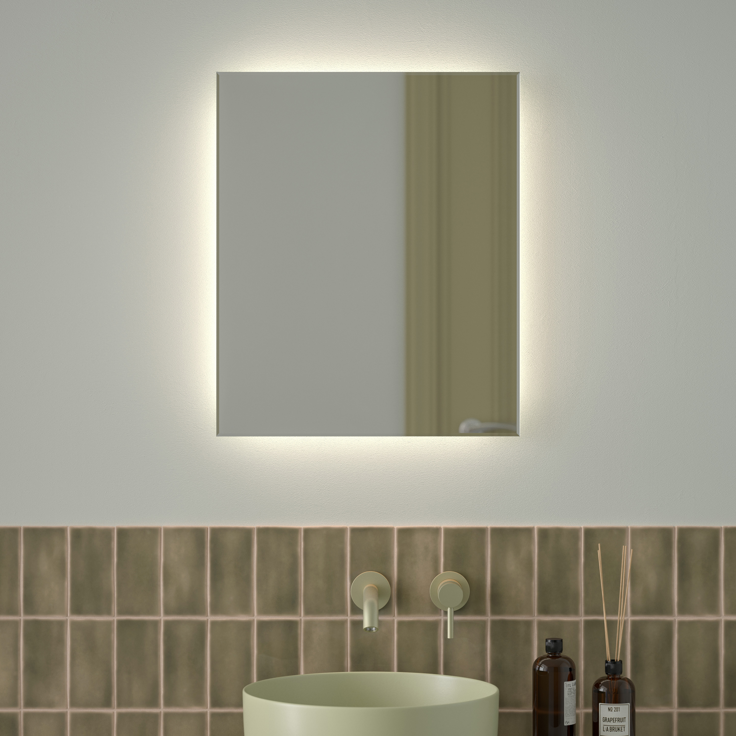 Изображение товара Зеркало для ванной Defesto Glow DF 2503 с подсветкой 50x60см