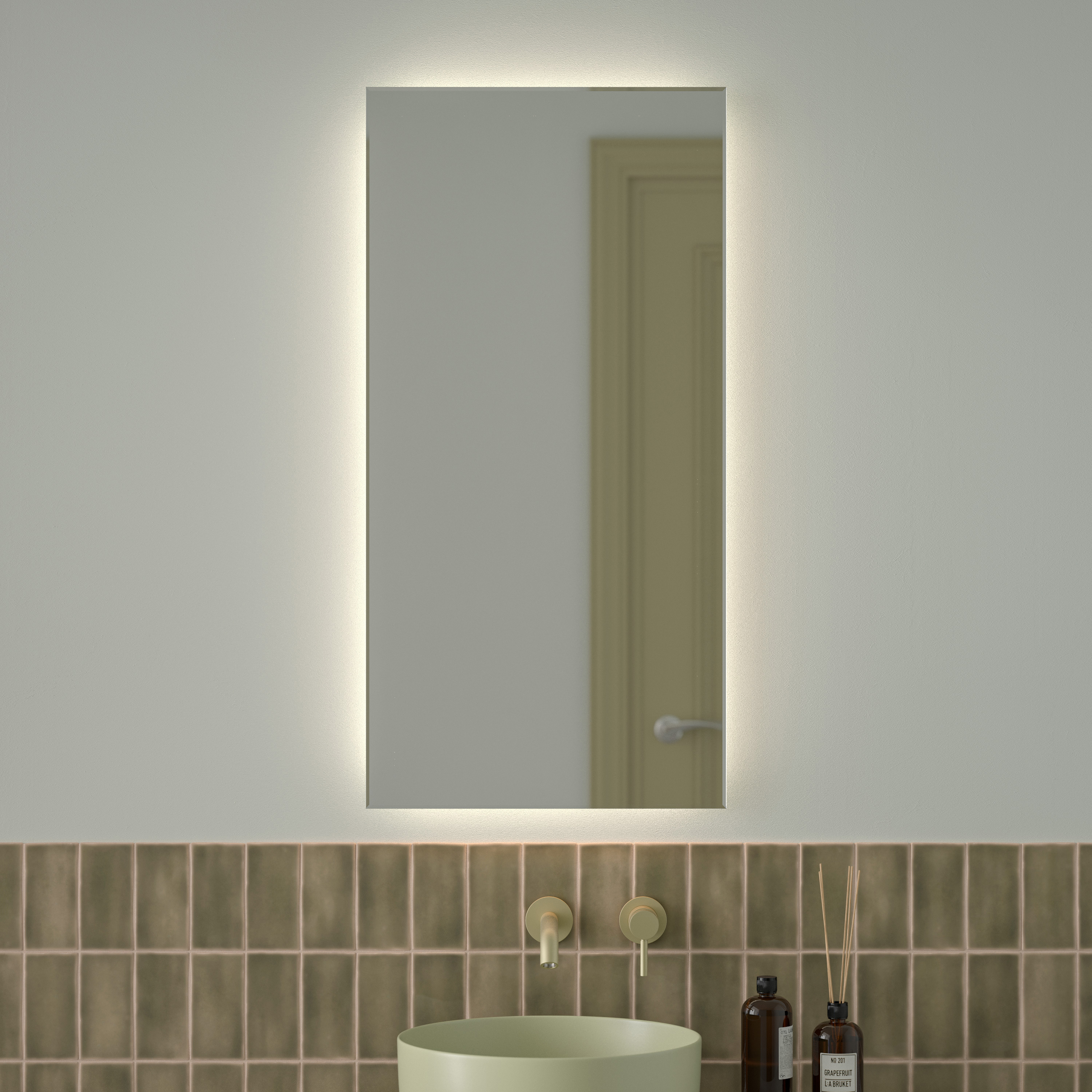 Изображение товара Зеркало для ванной Defesto Glow DF 2505 с подсветкой 50x100см