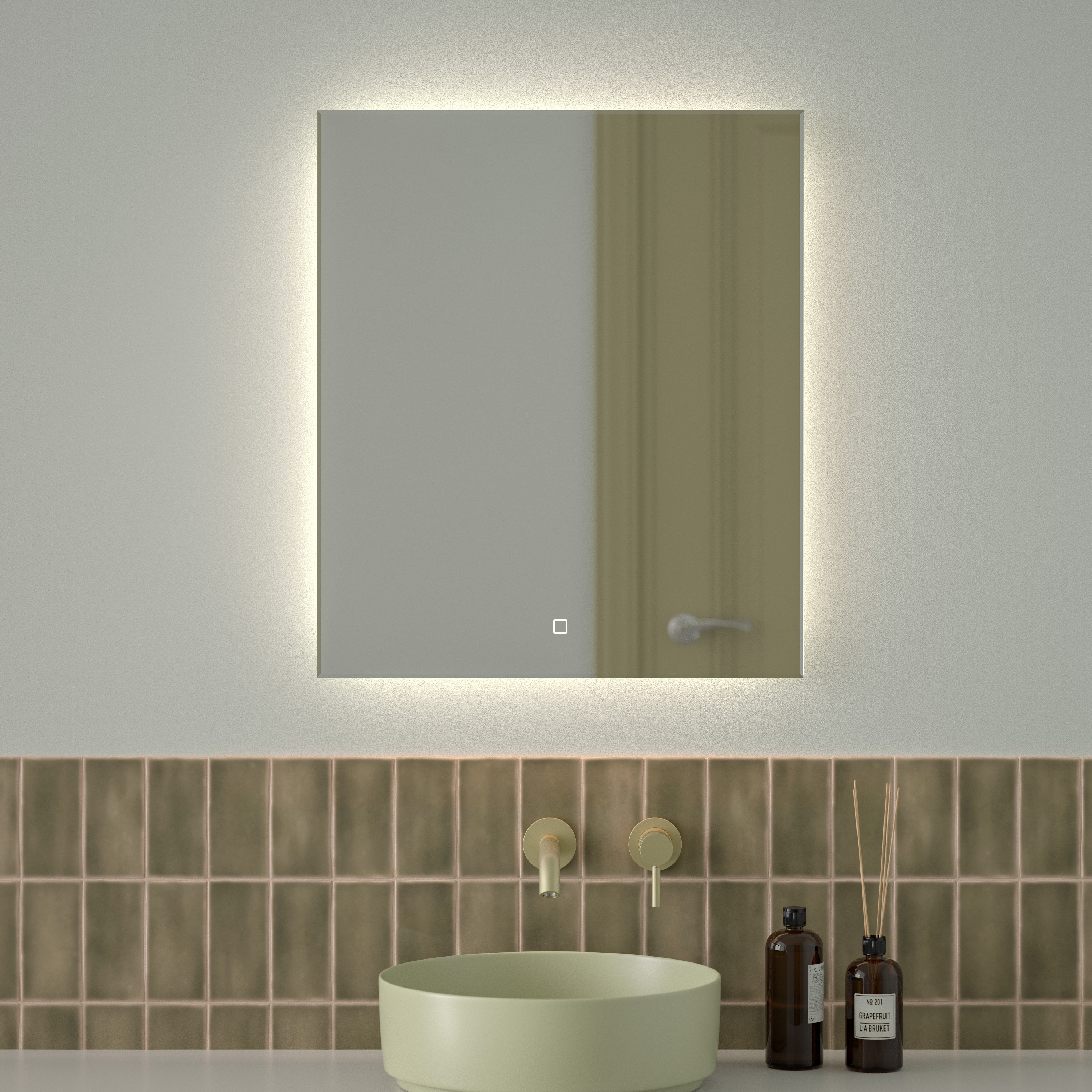 Изображение товара Зеркало для ванной Defesto Glow DF 2506S с подсветкой 60x70см