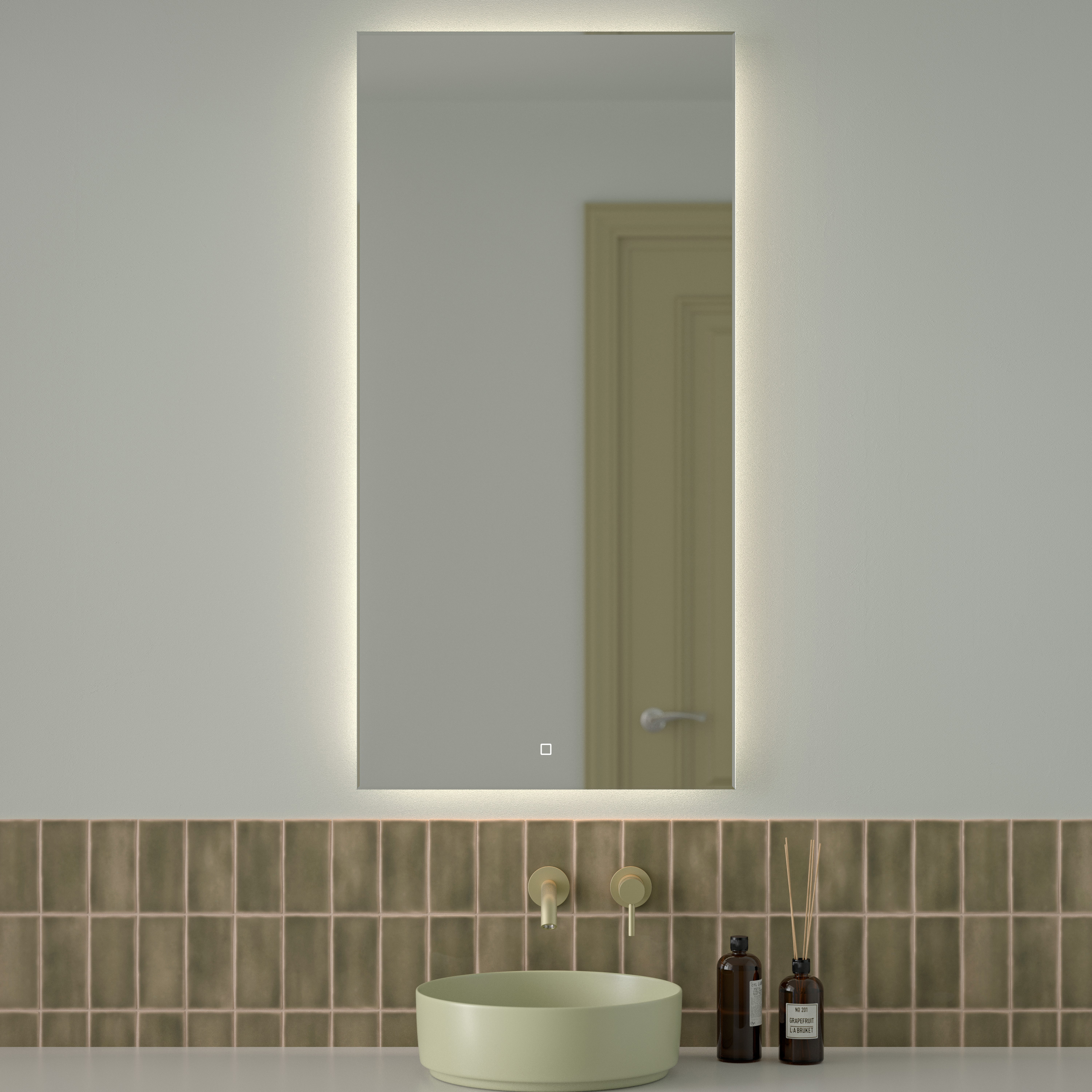 Изображение товара Зеркало для ванной Defesto Glow DF 2508S с подсветкой 60x120см