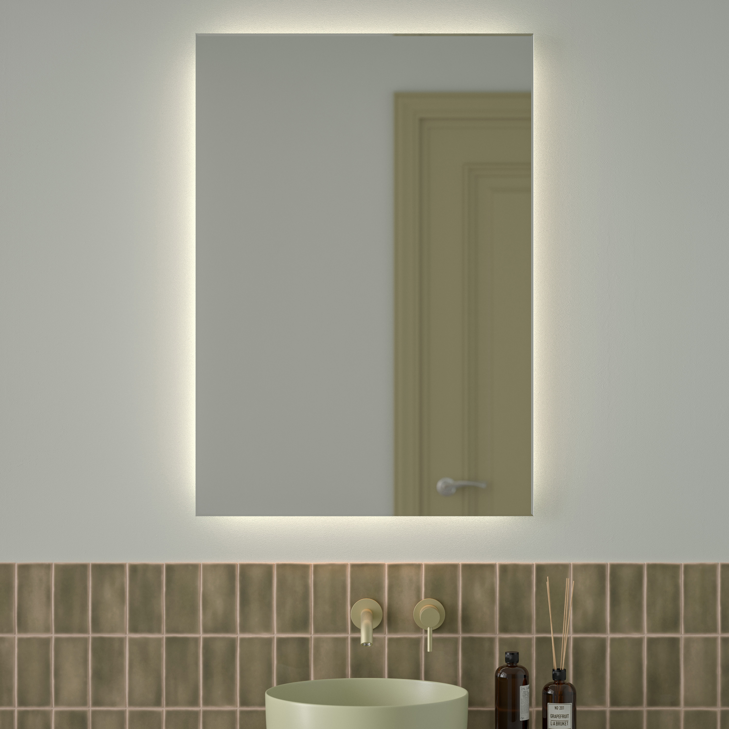 Изображение товара Зеркало для ванной Defesto Glow DF 2509 с подсветкой 70x100см