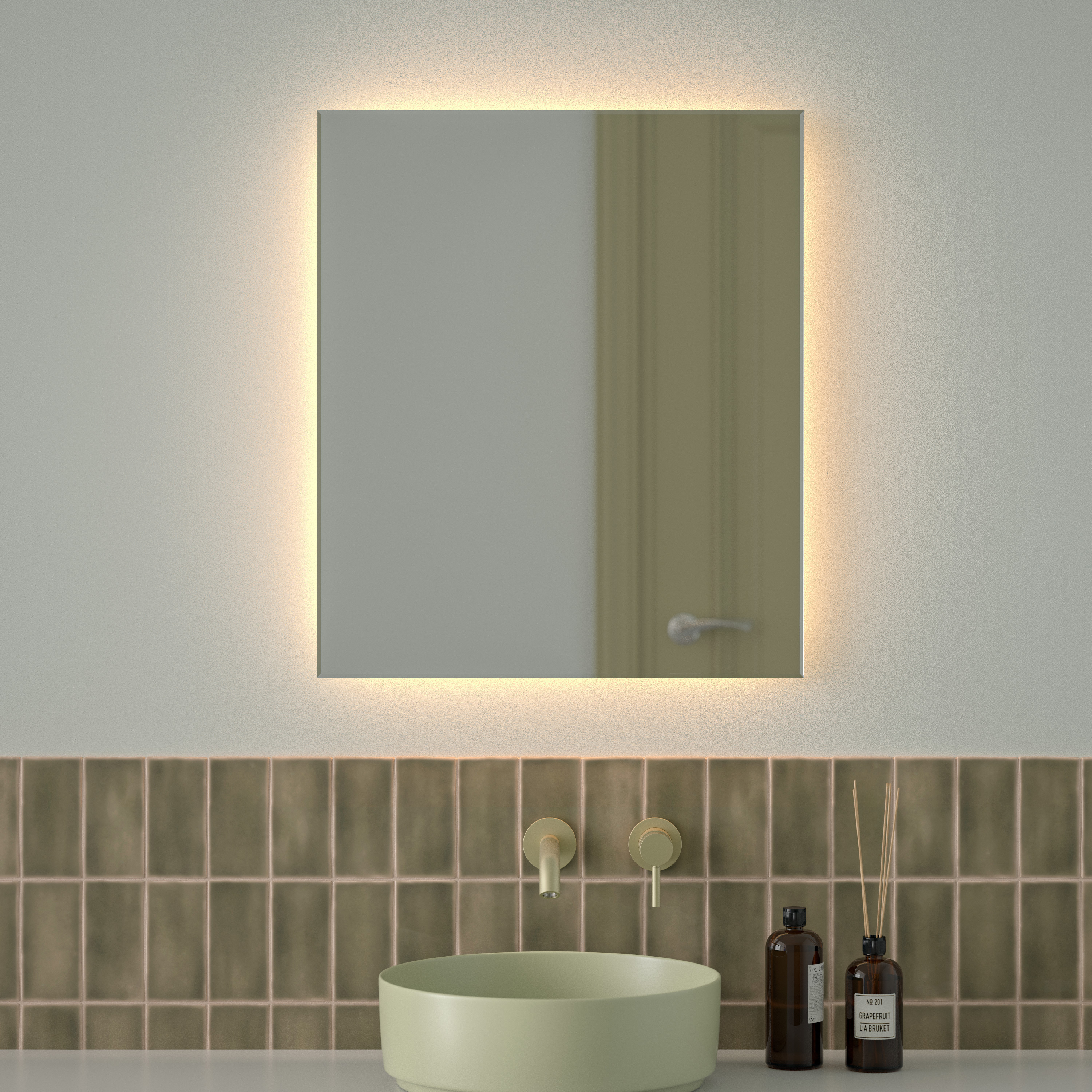 Изображение товара Зеркало для ванной Defesto Glow DF 2516 с подсветкой 60x70см