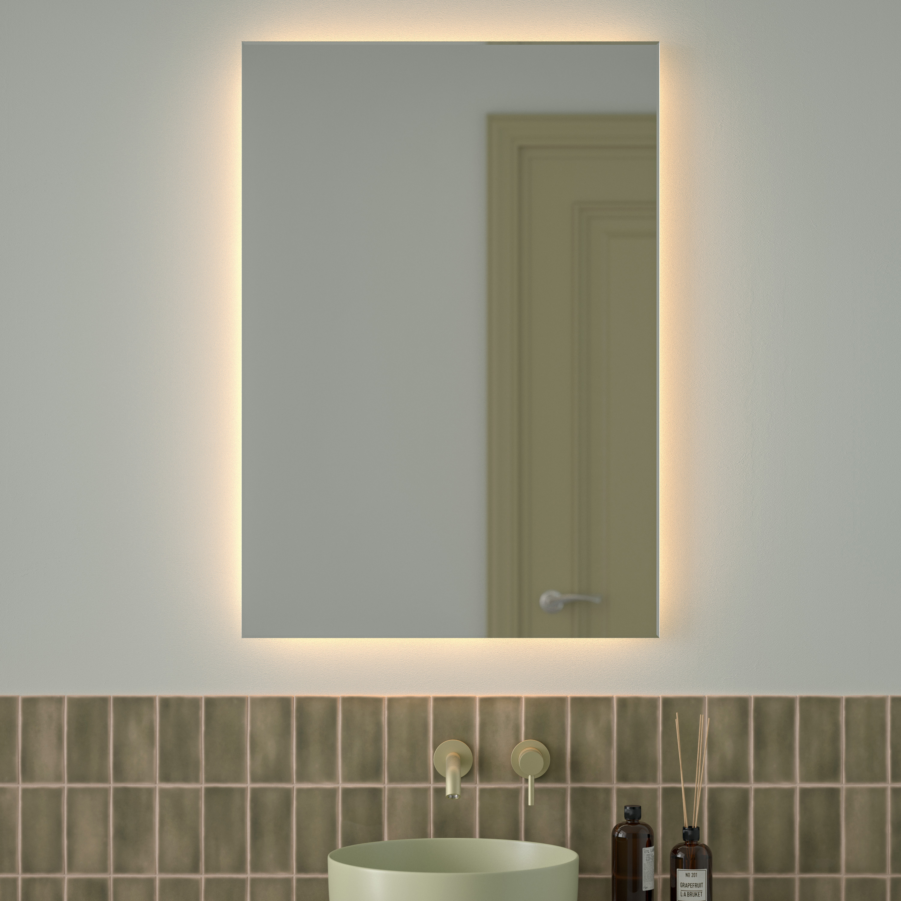 Изображение товара Зеркало для ванной Defesto Glow DF 2519 с подсветкой 70x100см