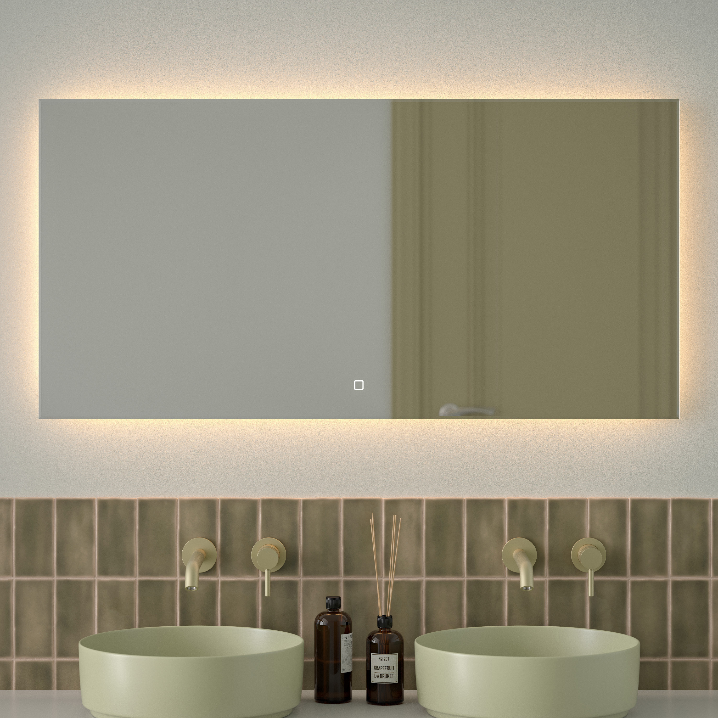 Изображение товара Зеркало для ванной Defesto Glow DF 2518SH с подсветкой 120x60см