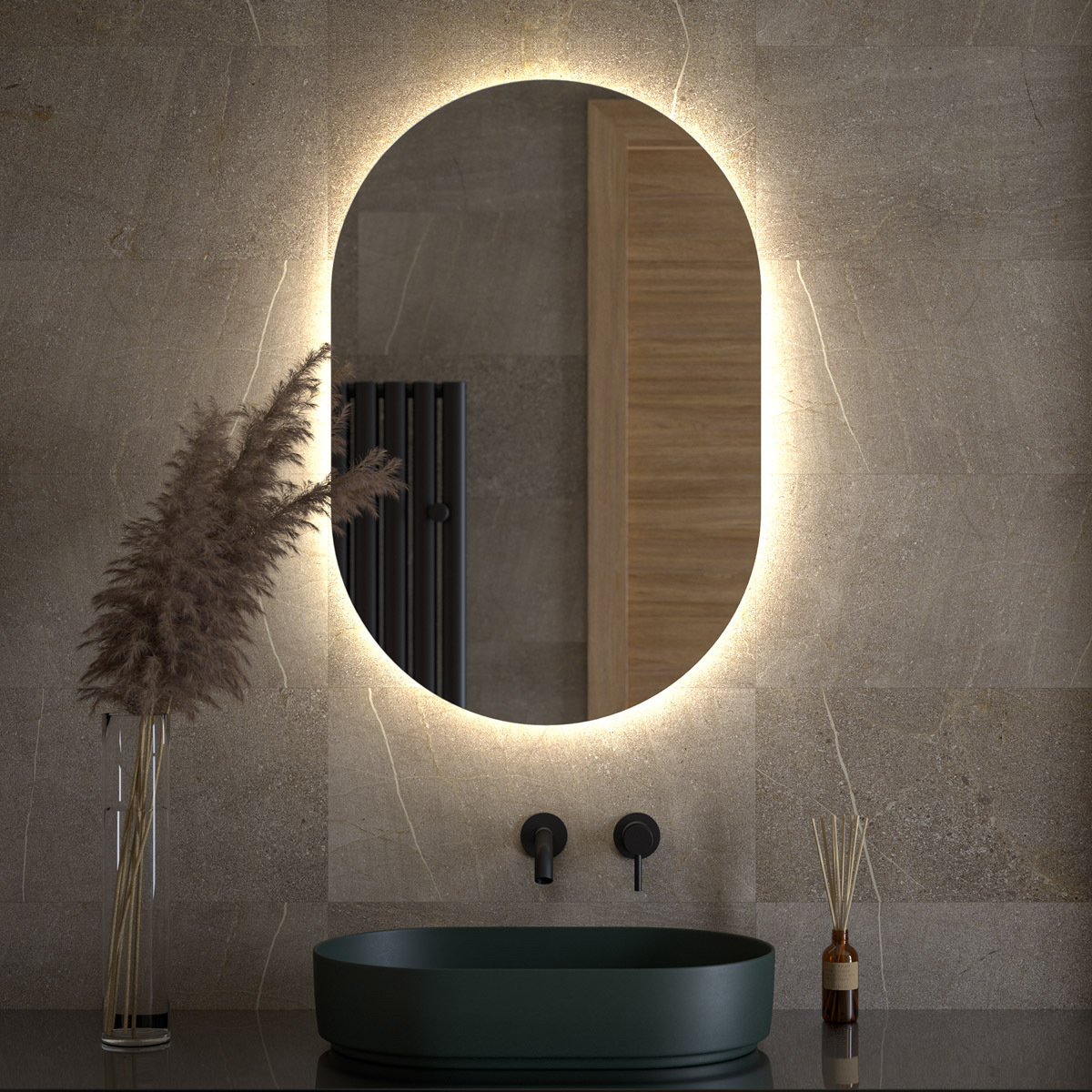 Изображение товара Зеркало для ванной Defesto Opti DF 2905 с подсветкой 60x90см