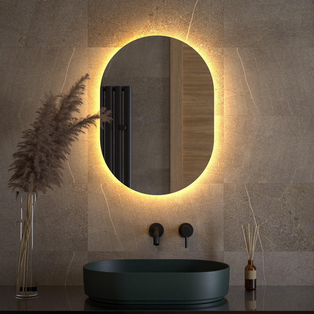 Изображение товара Зеркало для ванной Defesto Opti DF 2913 с подсветкой 50x70см