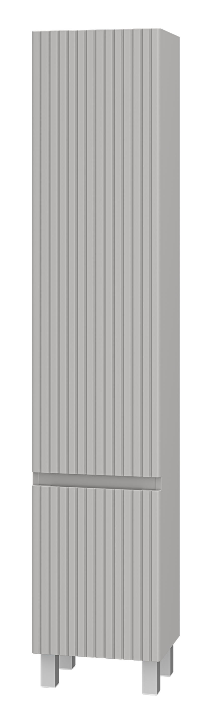 Изображение товара Пенал Victory 35 универсальный левый серый современный шкаф из лакированной МДФ