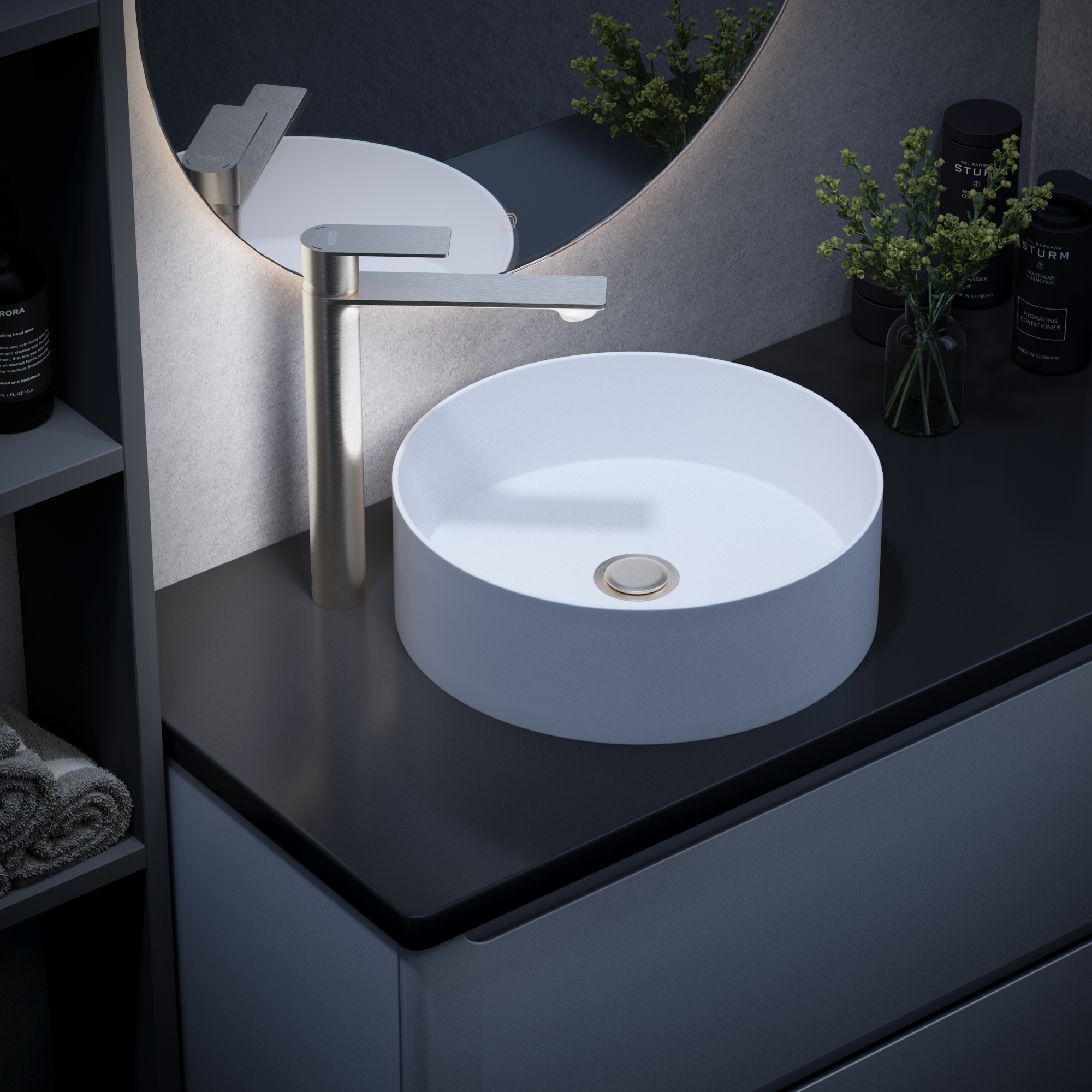 Изображение товара Смеситель Esko EK25 Ekaterinburg — высокий кран для раковины