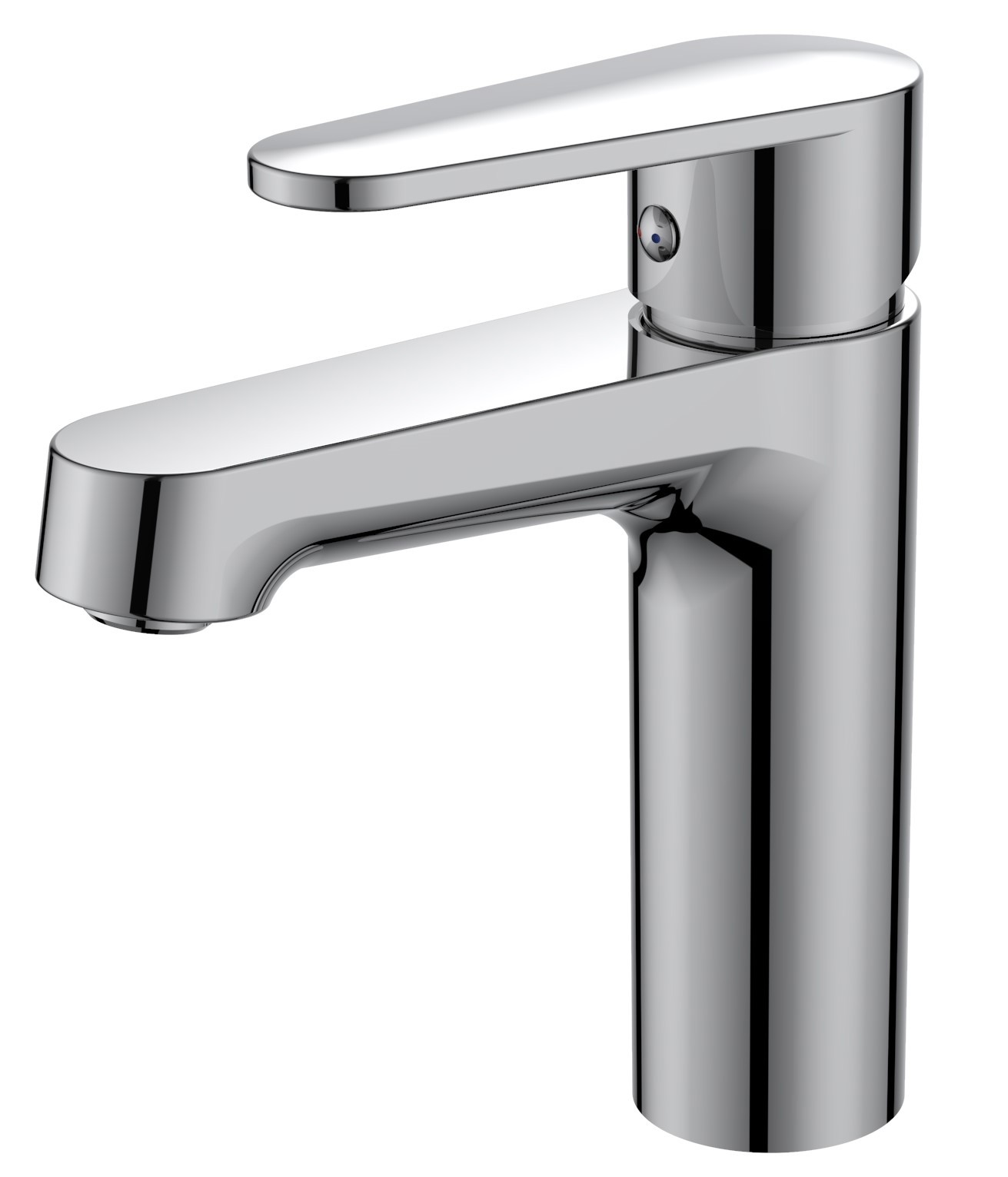 Изображение товара Смеситель для раковины VODA Wave WA26 хром современный дизайн