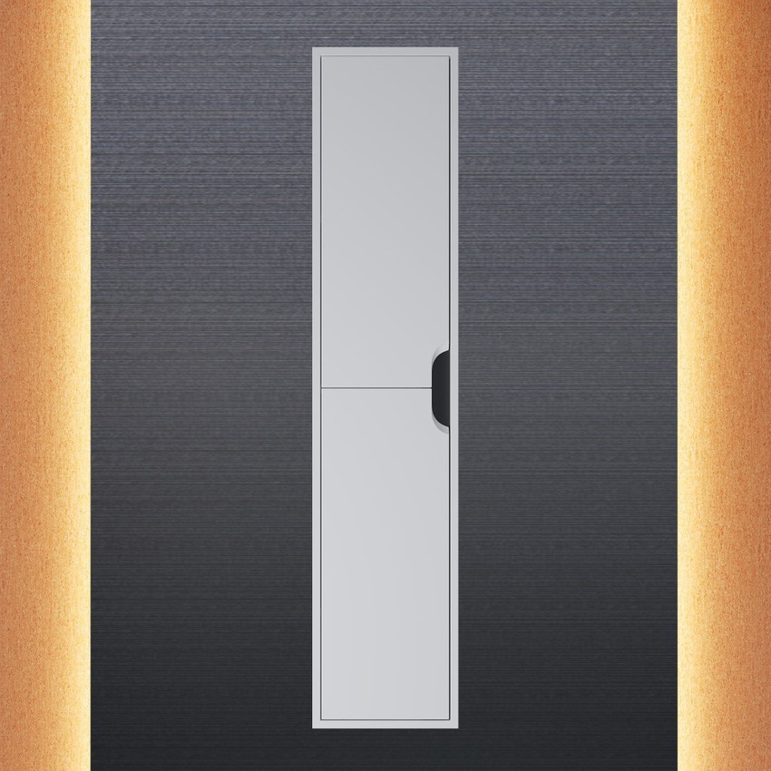 Изображение товара Пенал для ванной подвесной Uperwood Modul 33x36x150 см цвет белый/графит