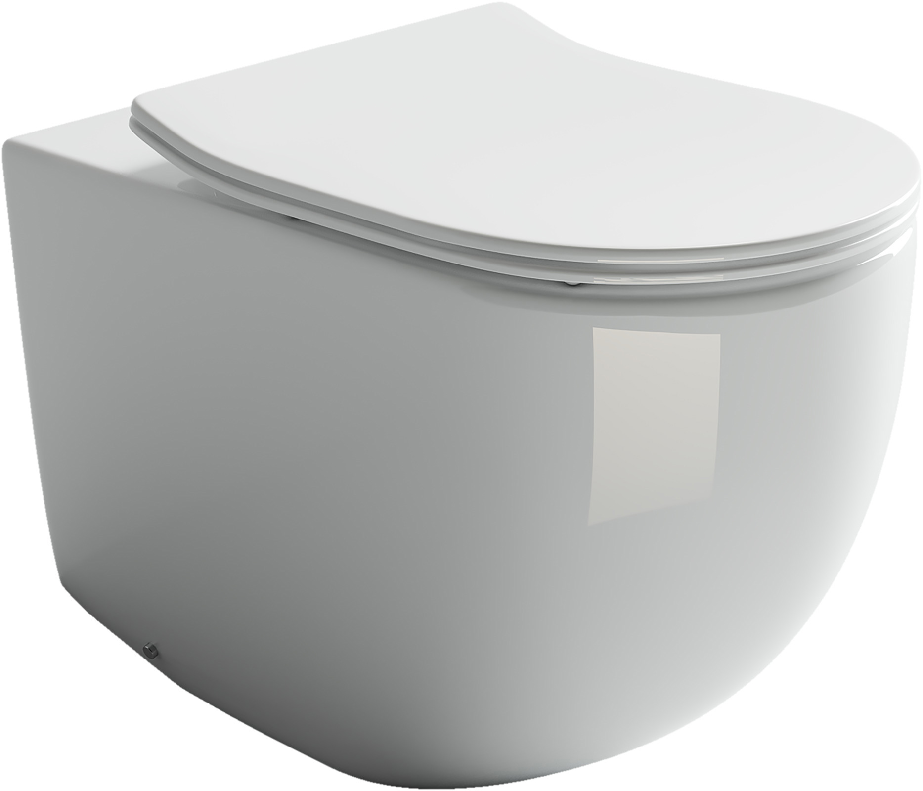 Изображение товара Приставной унитаз CERAMICANOVA Metropol Rimless CN4004 безободковый