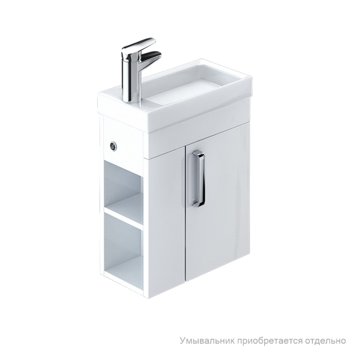 Изображение товара Тумба под раковину подвесная Iddis Torr TOR40W1i95, 40 см, цвет белый