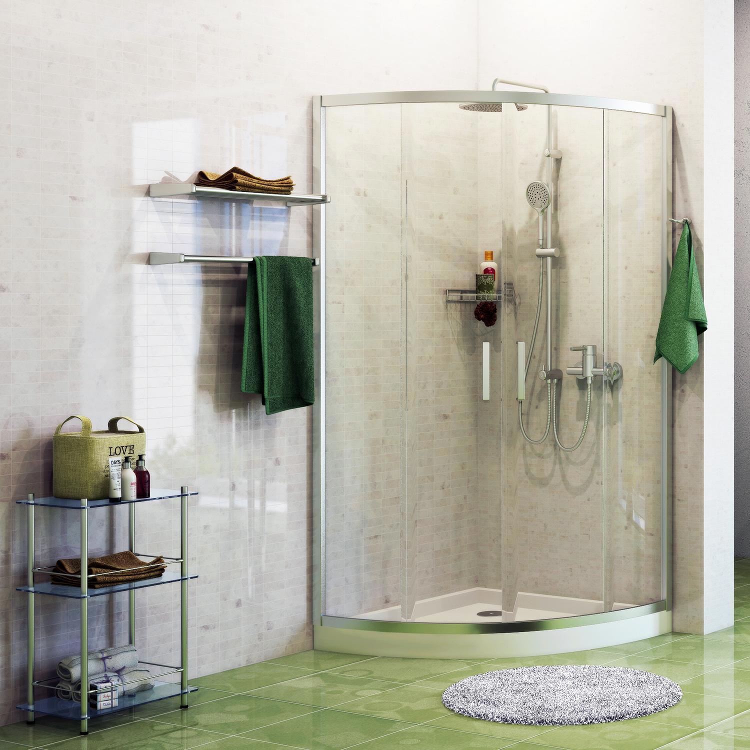 Изображение товара Душевой уголок WasserKRAFT Main 41S01, 1/4 Круга 90x90 см