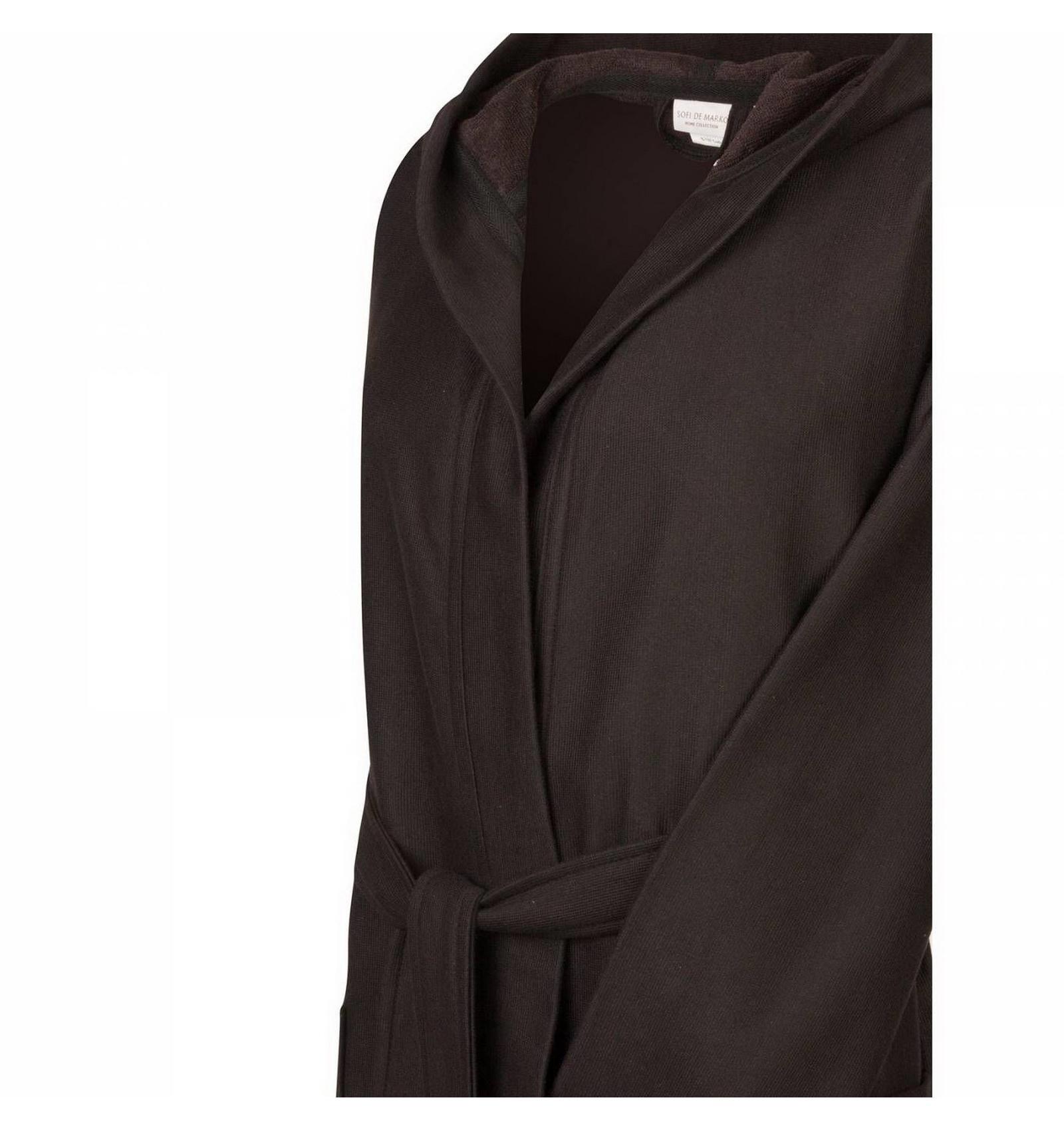 Изображение товара Мужской халат с капюшоном Sofi de Marko Марвин Хл-М2-чр-М черный М