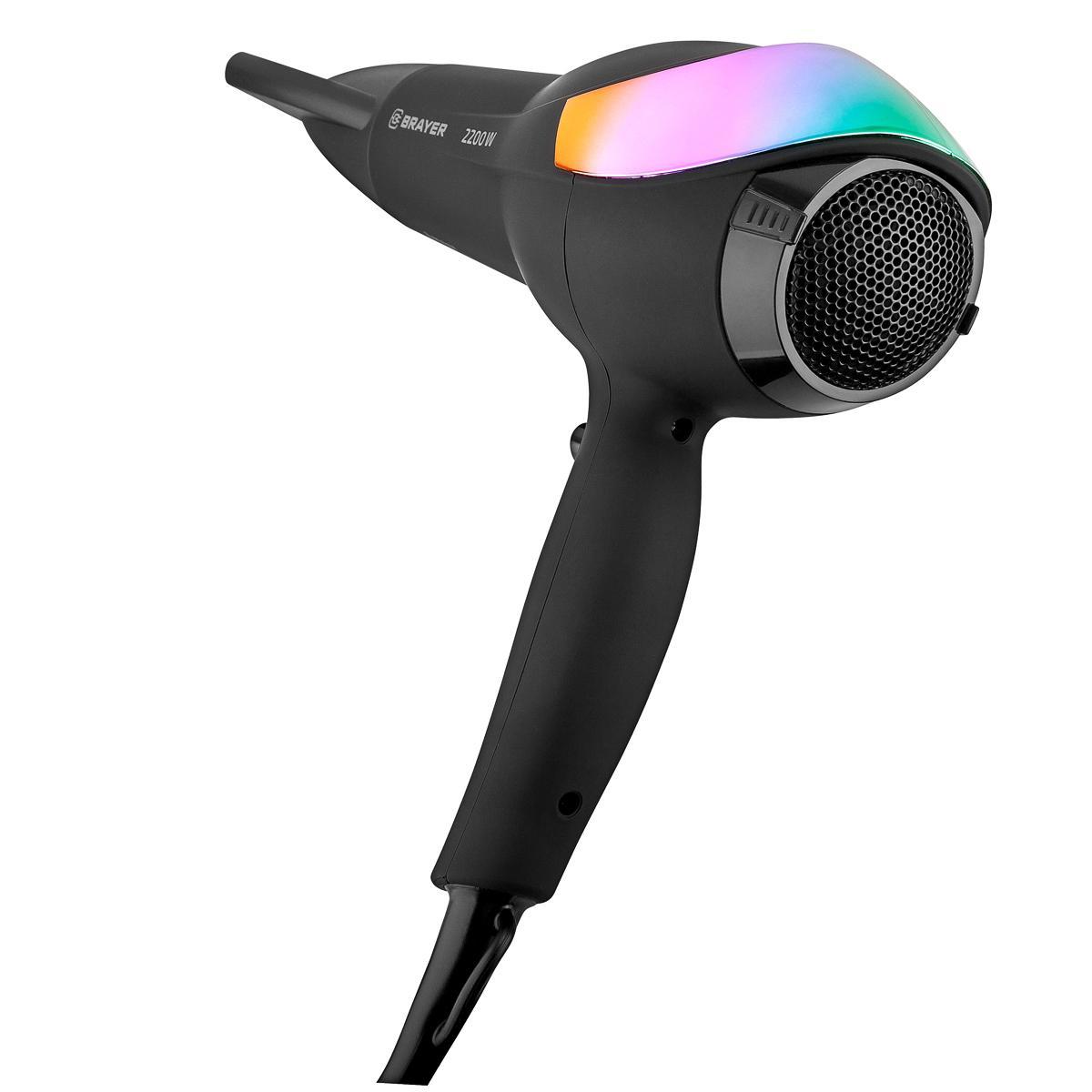 Изображение товара Фен Brayer BR3003 2200 Вт с режимами холодного и горячего воздуха черный