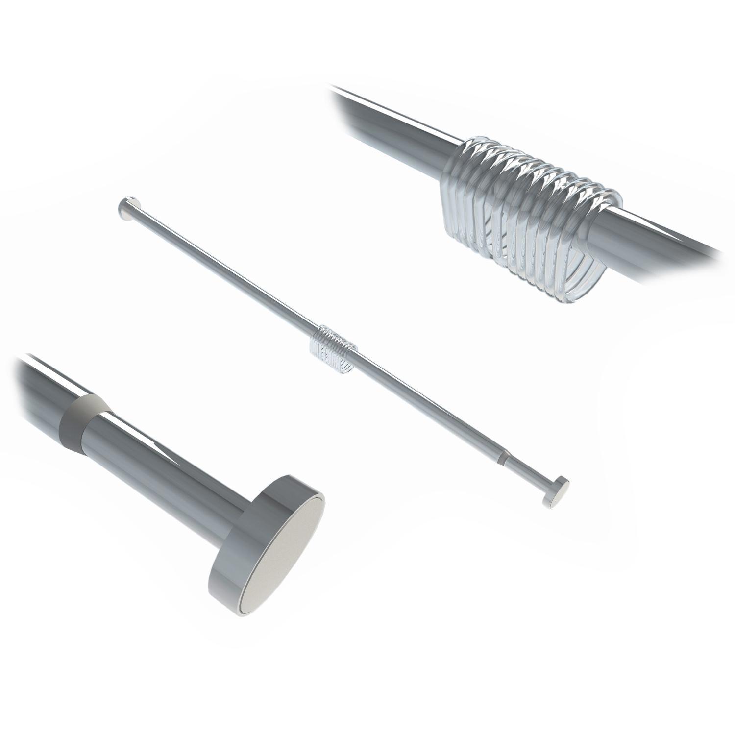 Изображение товара Карниз для ванной комнаты телескопический Wasserkraft Dinkel SC-461120 110-200 см серебристый