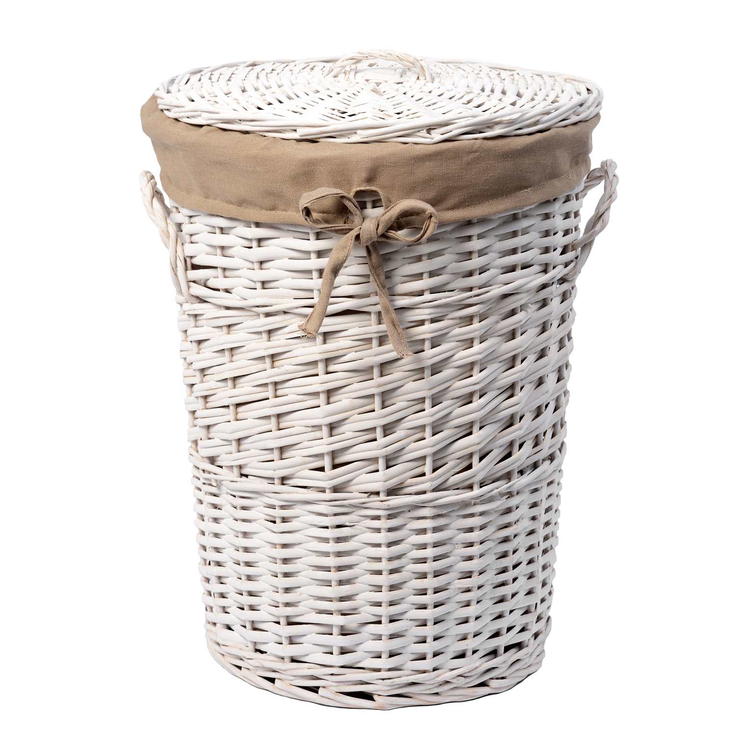 Изображение товара Плетеная корзина для белья WasserKRAFT с крышкой Aller WB-106-S