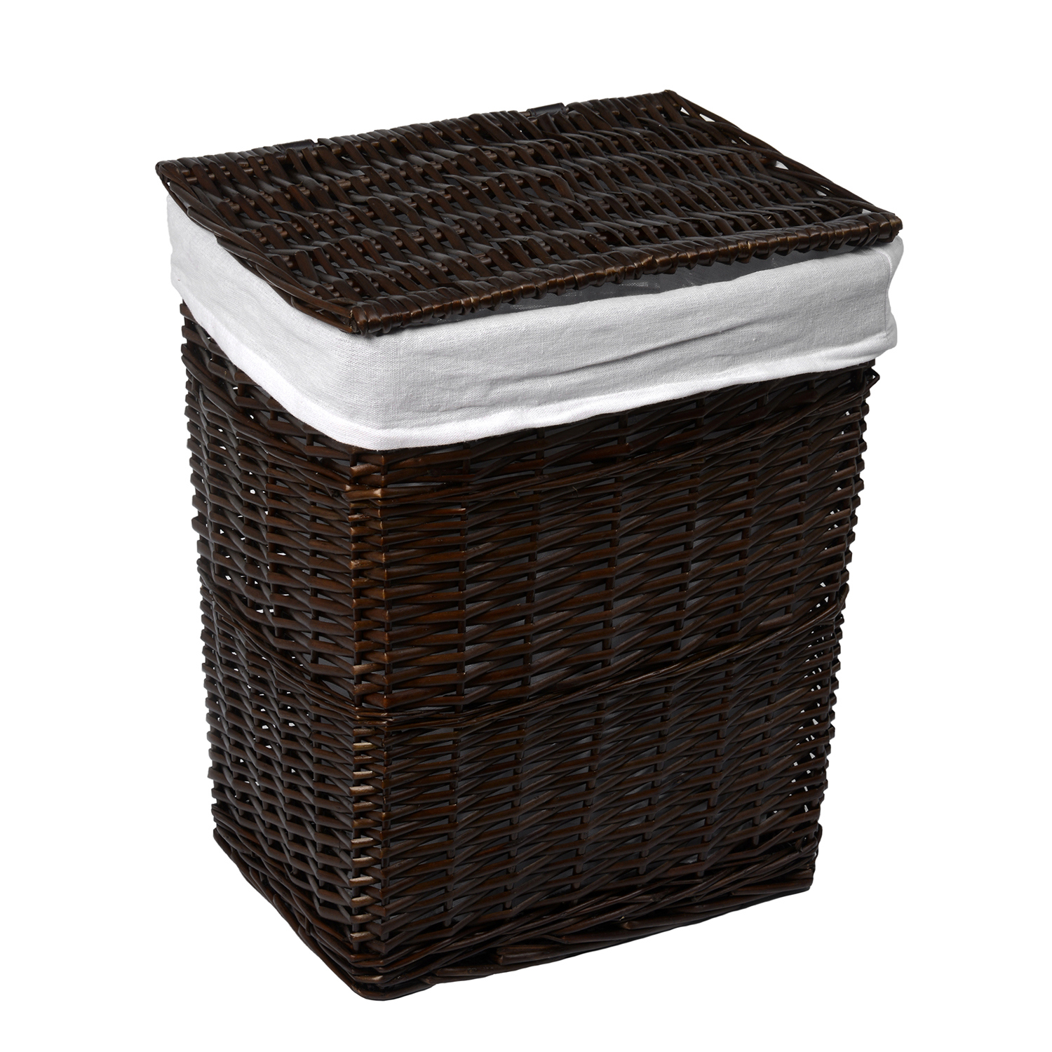 Изображение товара Плетеная корзина для белья WasserKRAFT с крышкой Isar WB-130-M