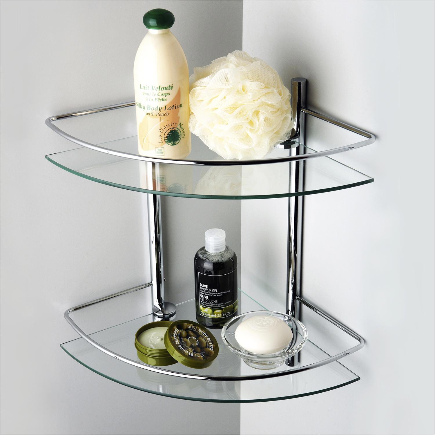 Изображение товара Полка стеклянная WasserKRAFT двойная K-3122 цвет хром