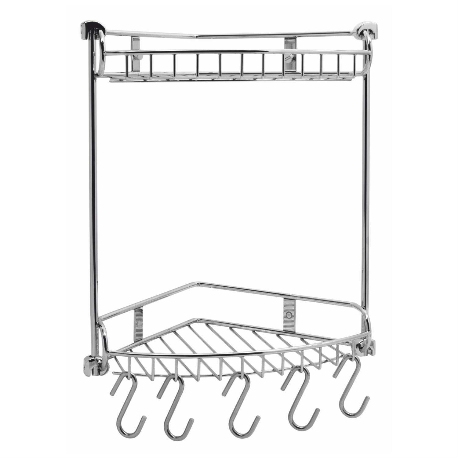 Изображение товара Металлическая двойная полка WasserKRAFT K-1222 из нержавеющей стали тайвань
