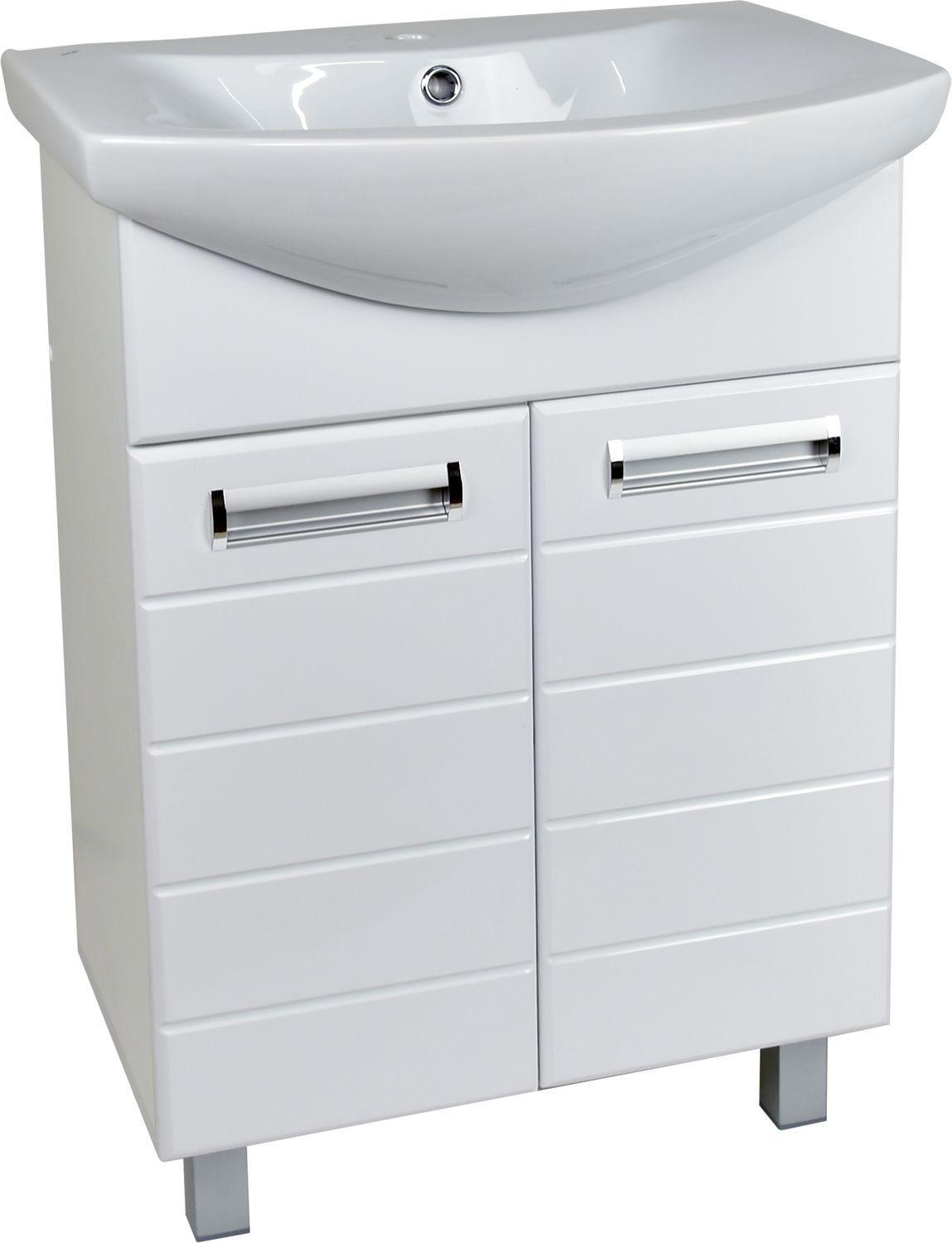 Изображение товара Тумба под раковину Doratiz Вега 60 9912.502 напольная белая Балтика 60