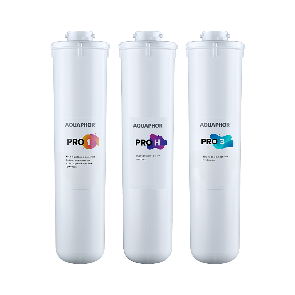 Изображение товара Комплект сменных картриджей фильтрующей системы АКВАФОР Baby H Pro