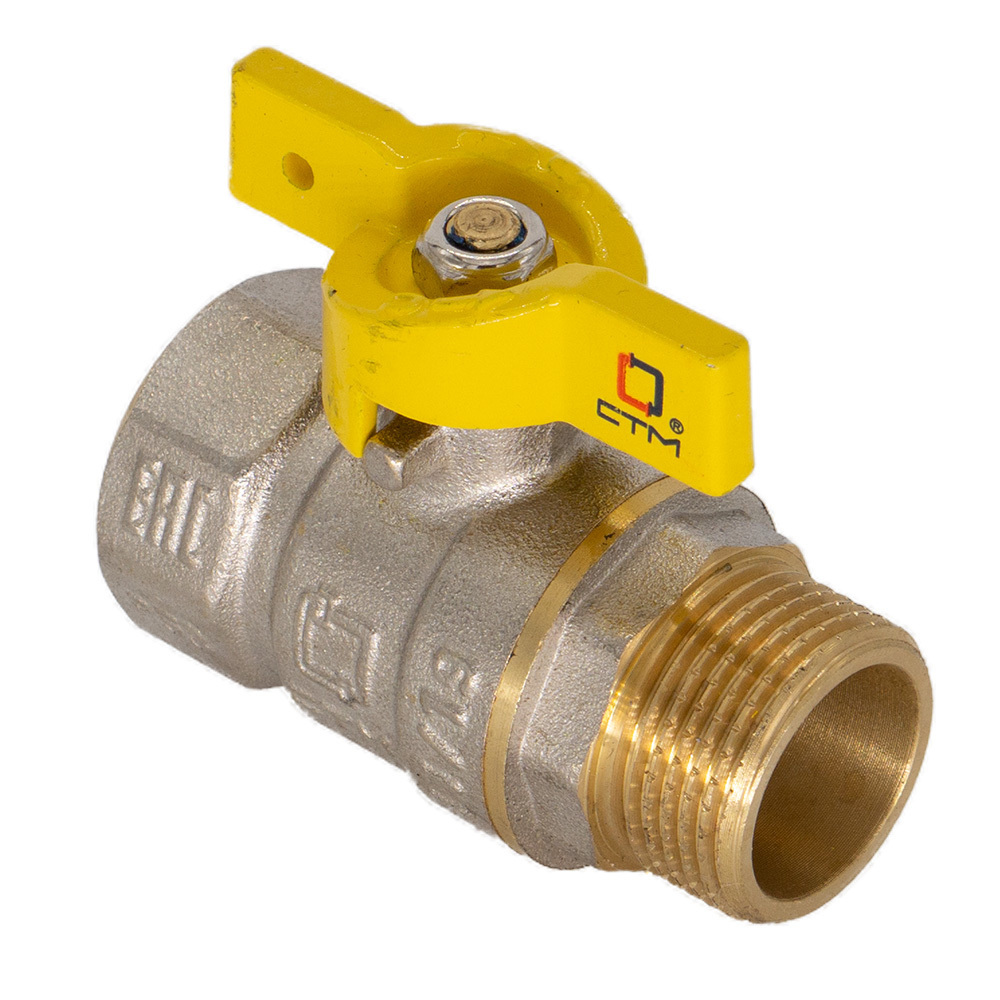 Изображение товара Кран шаровой для газа СТМ Газ 1" с внутренней и наружной резьбой