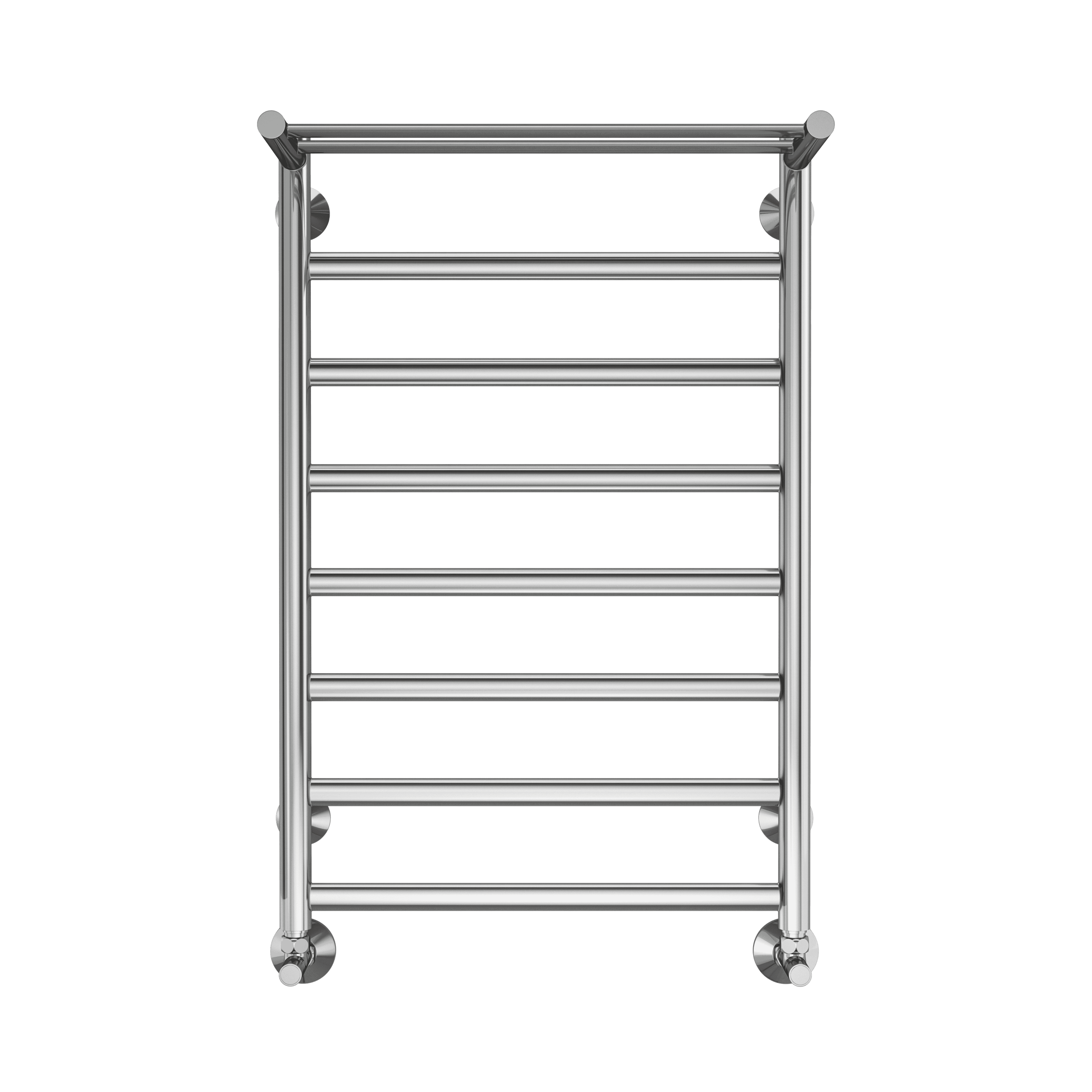 Изображение товара Водяной полотенцесушитель с полкой Terminus Хендрикс П8 50x80 см нержавеющая сталь серебро