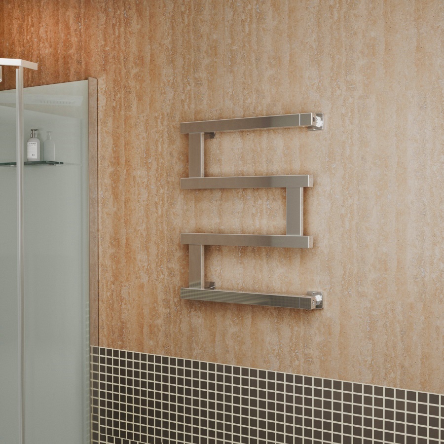 Изображение товара Водяной полотенцесушитель Маргроид Айна М 50x60 см, нержавеющая сталь, серебро