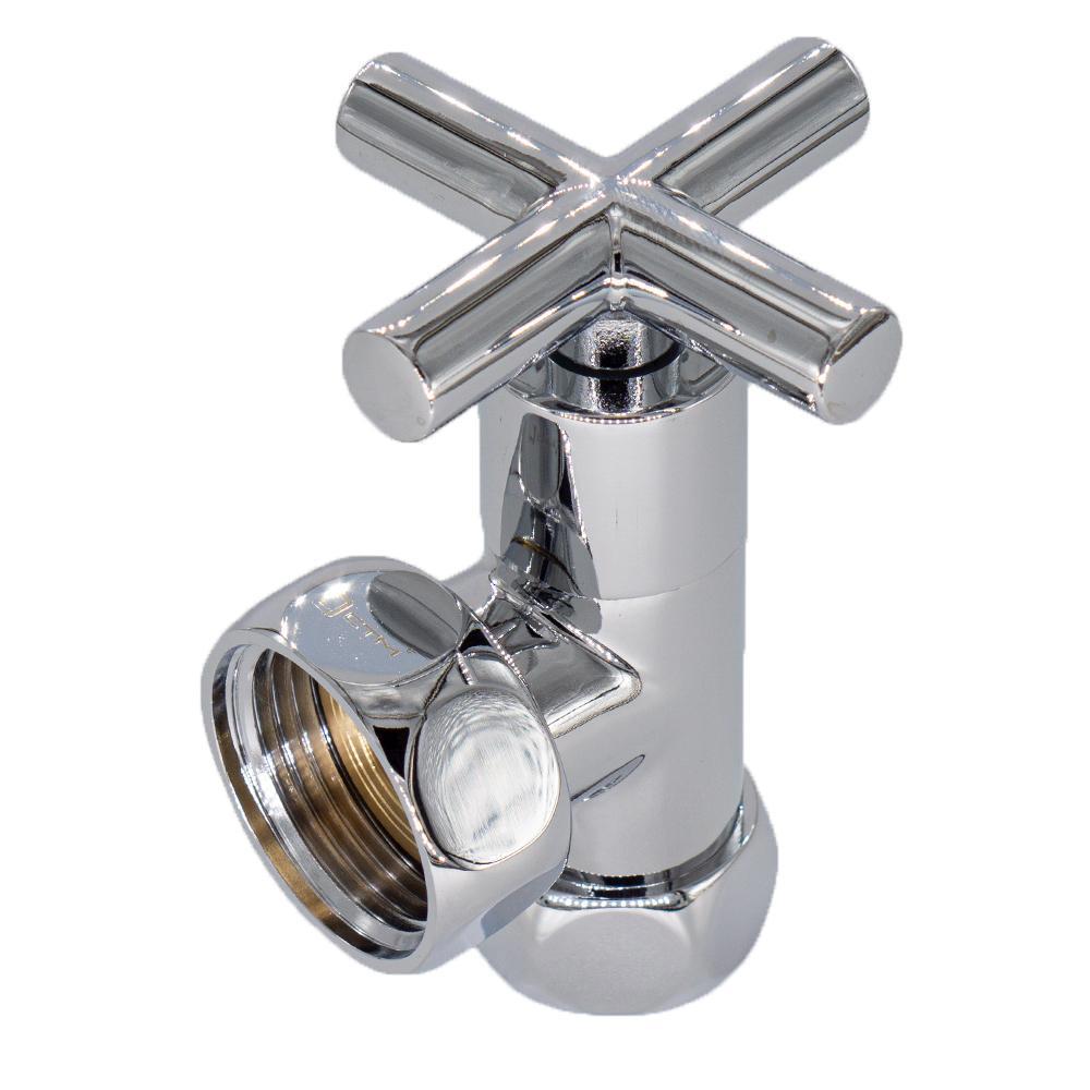 Изображение товара Угловой вентиль СТМ Термо 3/4"х1/2" латунь хромированый для полотенцесушителя