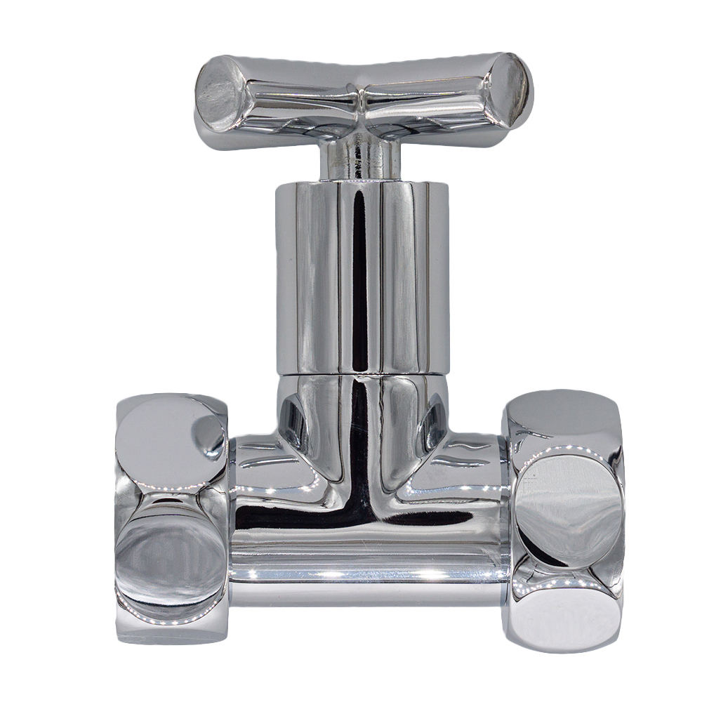 Изображение товара Вентиль прямой 1x3/4" с внутренней резьбой для полотенцесушителя хромированный СТМ Термо