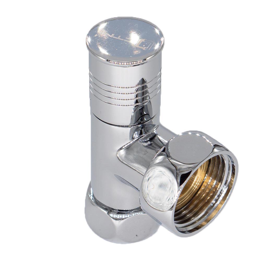 Изображение товара Угловой вентиль для полотенцесушителя СТМ Термо 1х3/4 дюйма латунь хром