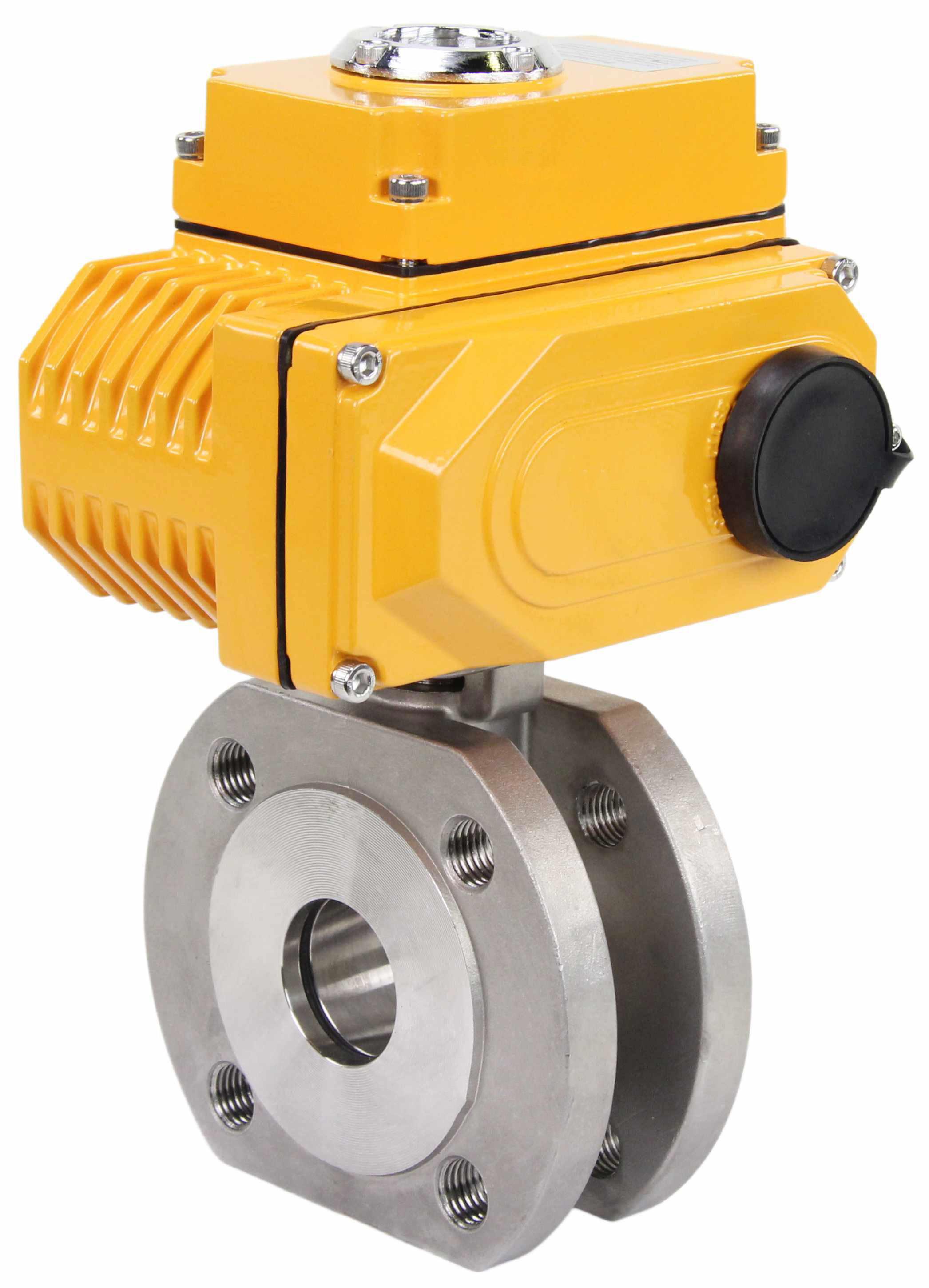 Изображение товара Кран шаровой с электроприводом DN.ru 1 1/2", 16 бар, нержавеющая сталь